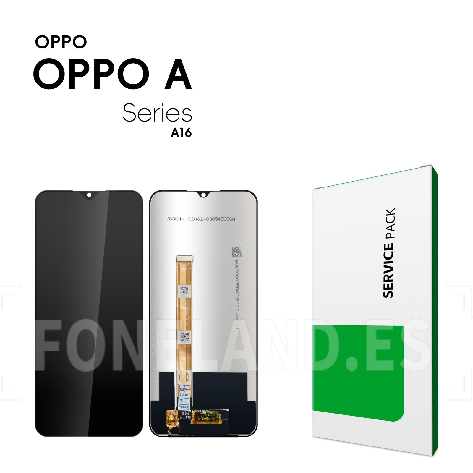 Pantalla OPPO A16 CPH2269/A16S CPH2271/A54S CPH2273/A56 5G PFVM10 Negra Completa LCD + Táctil SERVICE PACK