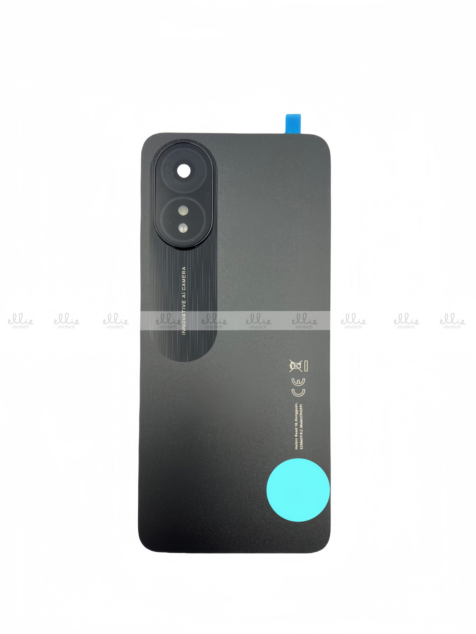 Tapa trasera para OPPO A18 Negro Original con Lente