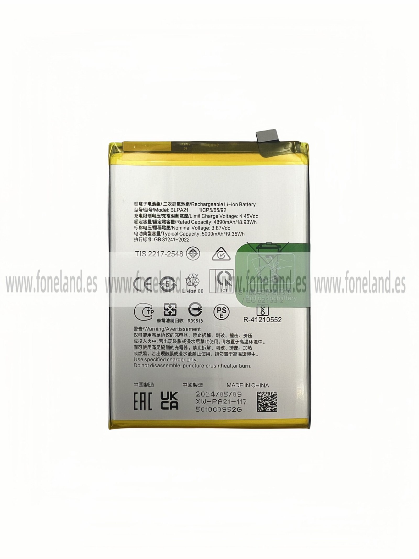 Batería OPPO A18 (BLPA21)