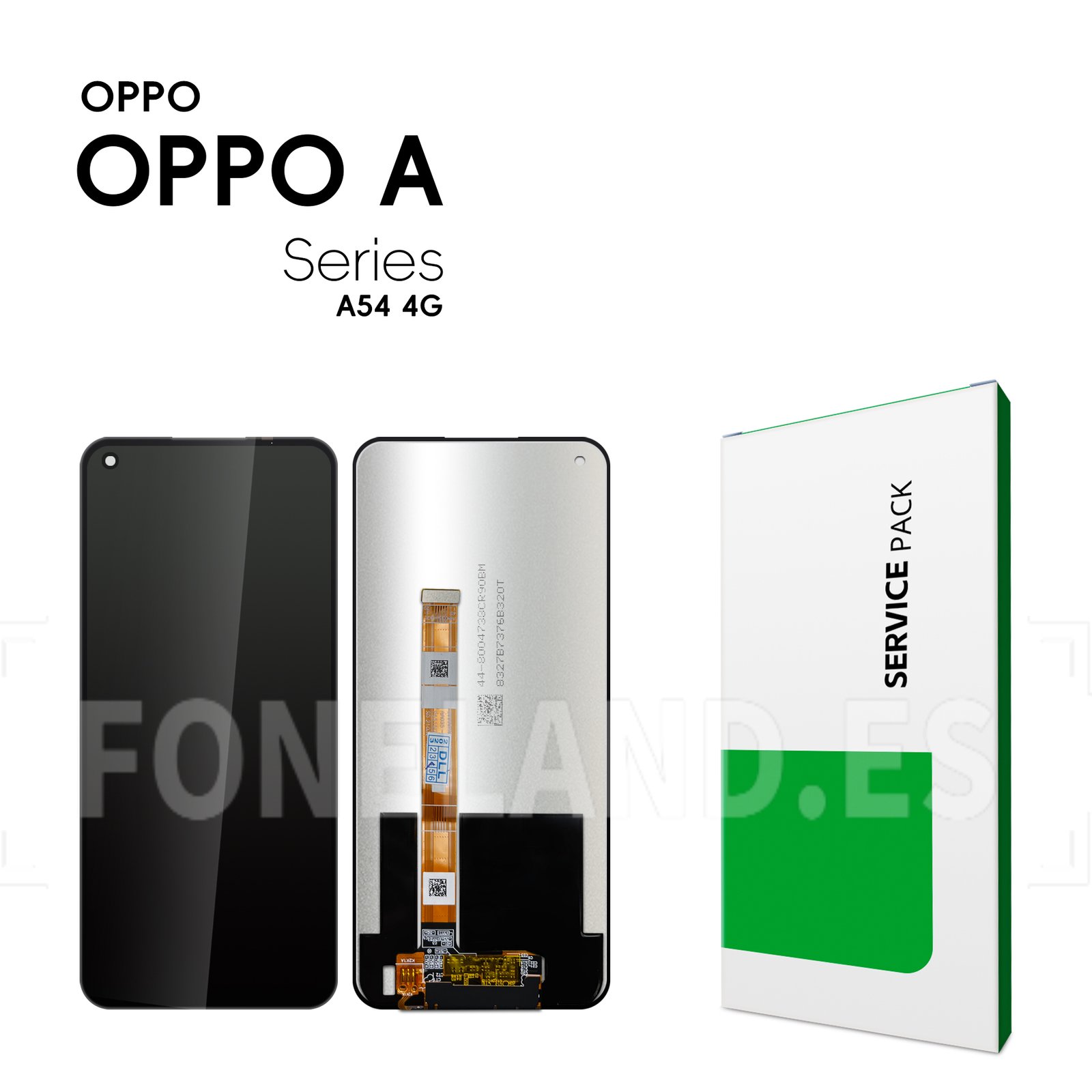 Pantalla OPPO A54 4G/A55 4G/A94 4G Negra Completa LCD + Táctil SERVICE PACK