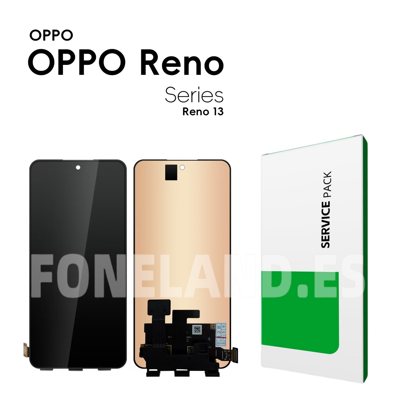 Pantalla OPPO Reno 13 5G (CPH2689, PKM110) sin marco LCD + Táctil Completo SERVICE PACK (Version TM)