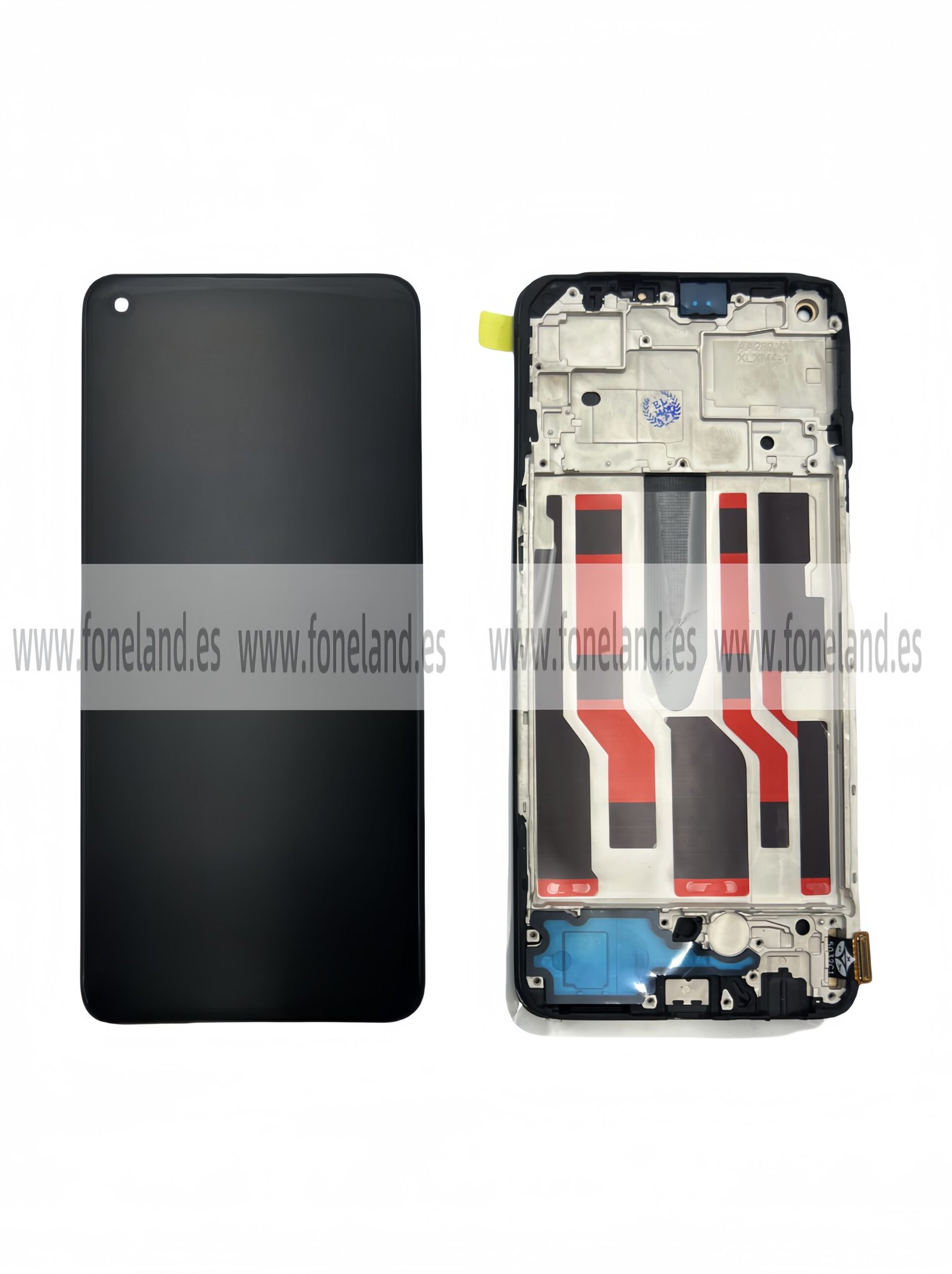 Pantalla OPPO Reno 8 Lite Negra Completa con marco LCD + Táctil INCELL