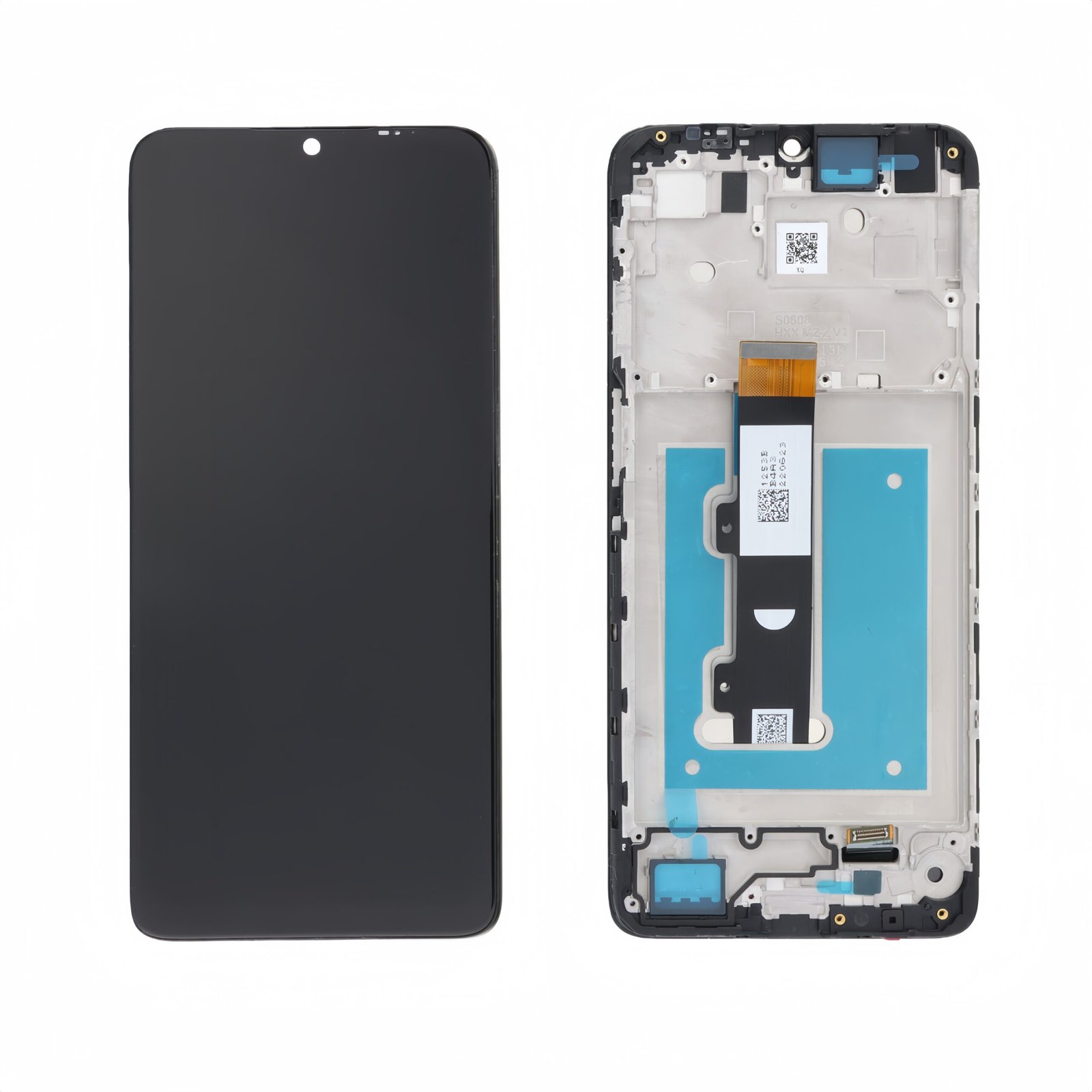 Original Nueva Pantalla Motorola Moto E22 Negra Completa LCD + Táctil con marco