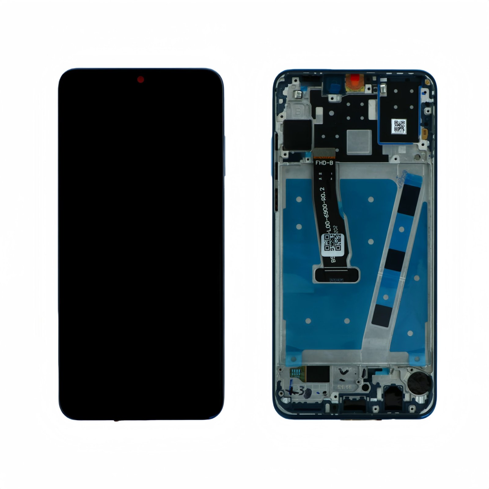 Original Nuevo Pantalla Huawei P30 Lite/Nova 4E Azul con marco Completa LCD + Táctil