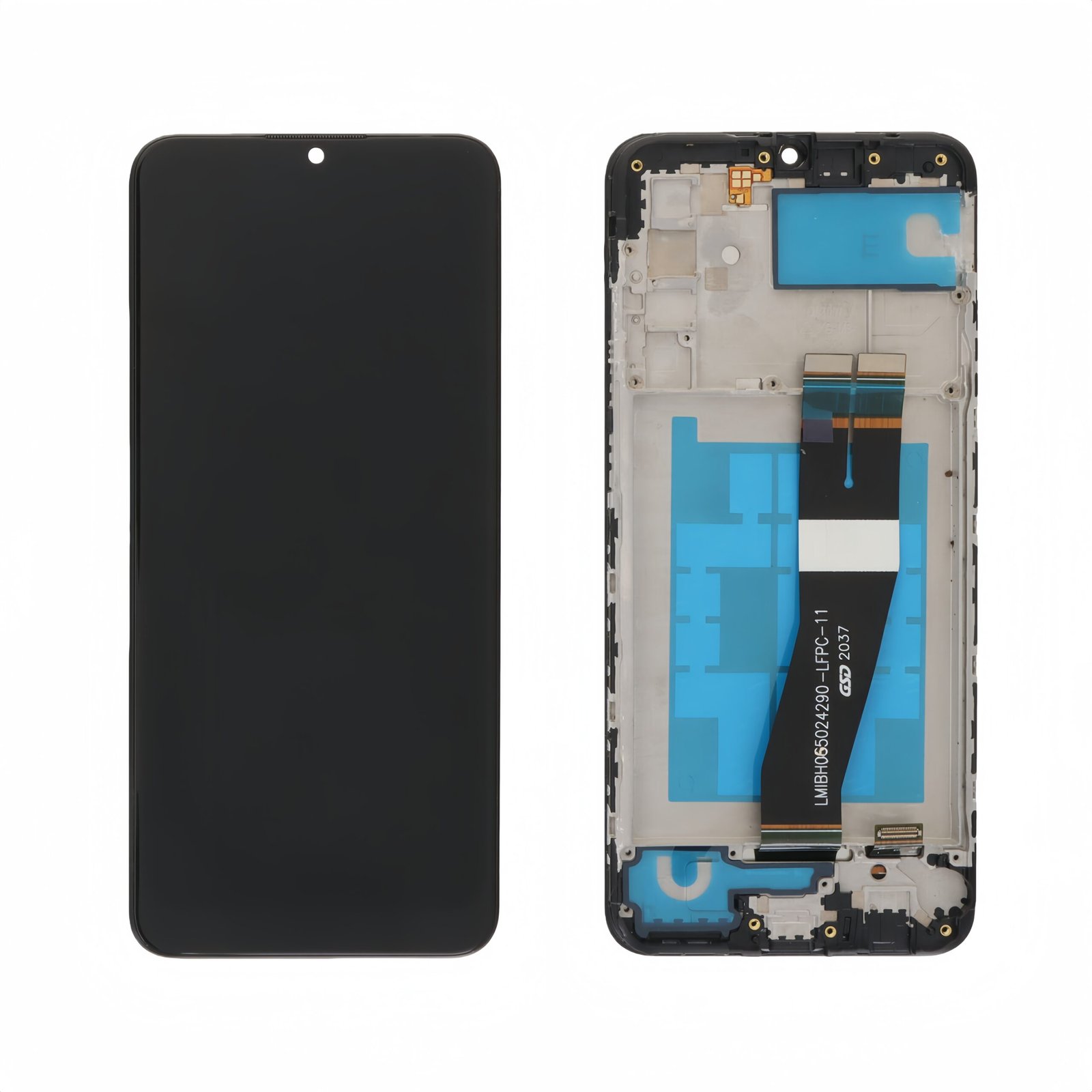 Original Nuevo Pantalla Samsung A025G A02S/M02S 2020 (163mm) Negro con marco Version EU