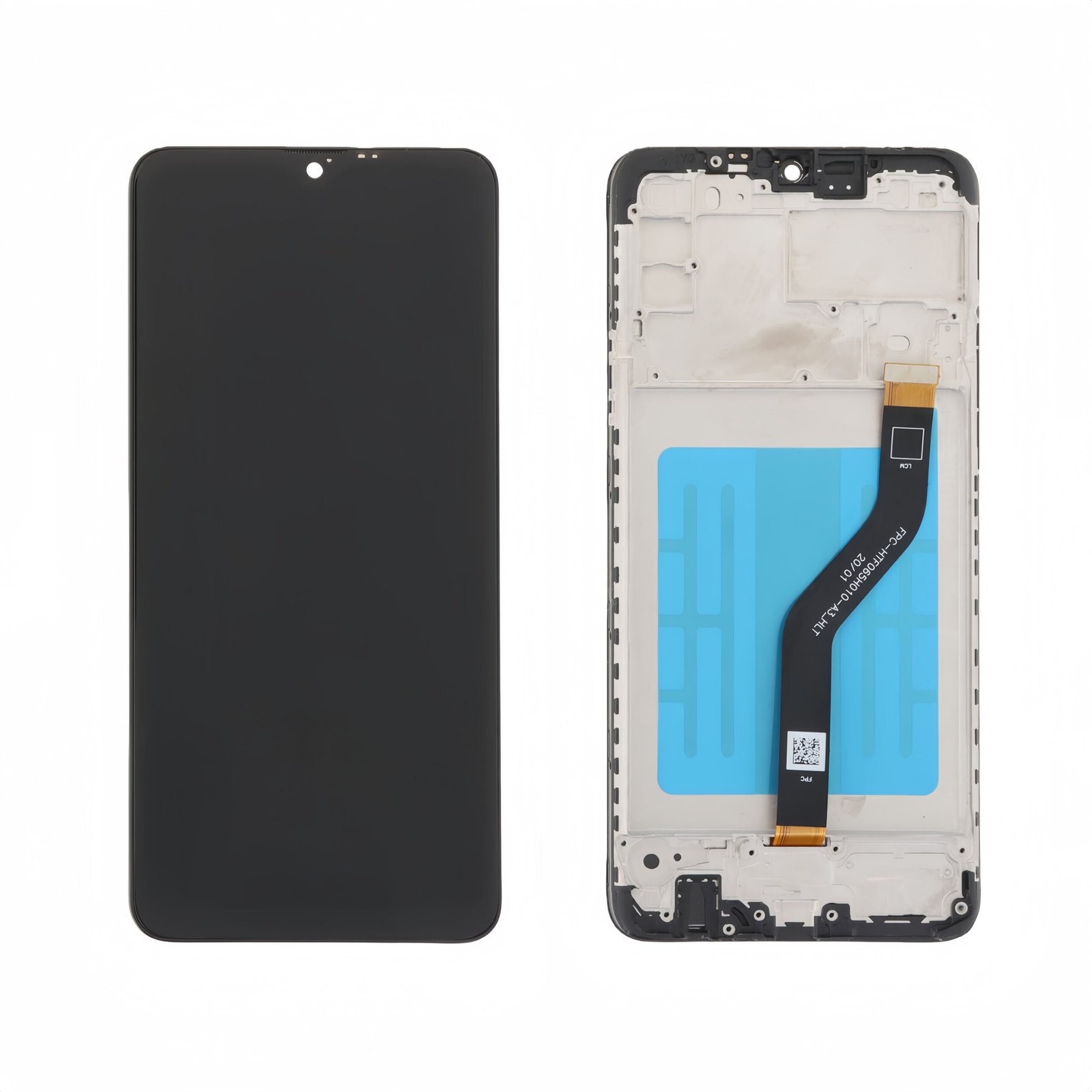 Original Nuevo Pantalla Samsung Galaxy A20S 2019 A207 Negro con marco Completa