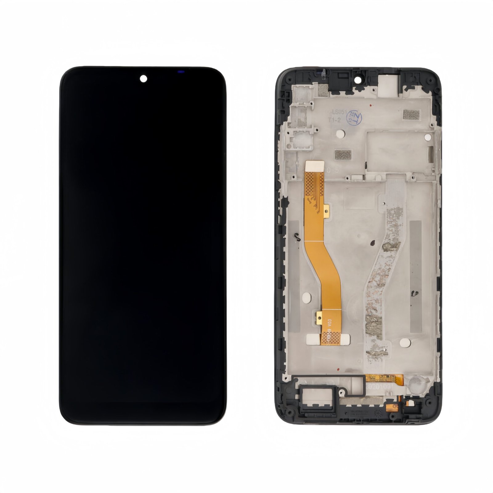 Original Pantalla Alcatel 1SE 2020 Negra con marco Completa LCD + Táctil