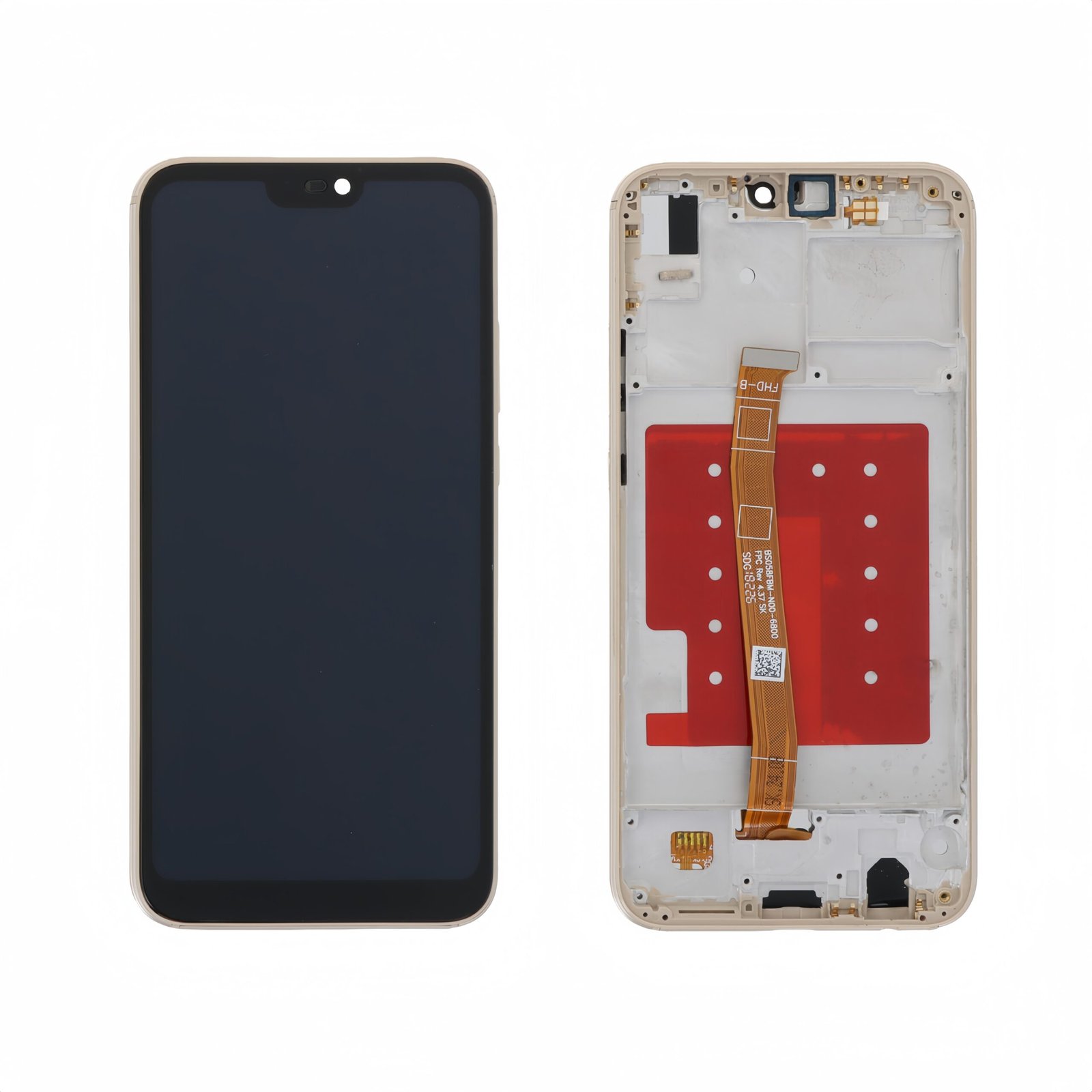 Original Pantalla Huawei P20 Lite/Nova 3e Dorada con marco Completa LCD + Táctil