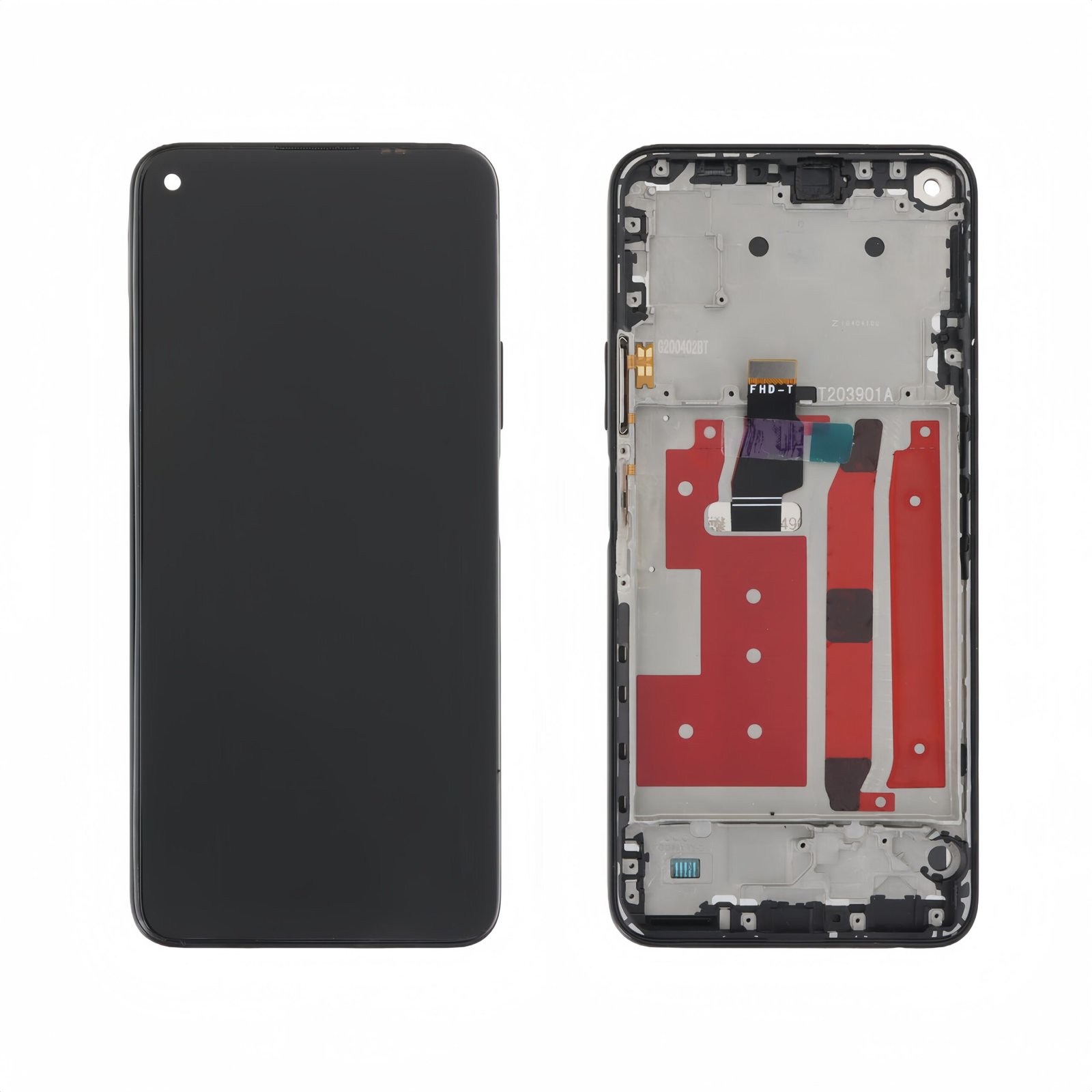 Original Pantalla Huawei P40 Lite 5G Negra con marco Completa LCD + Táctil