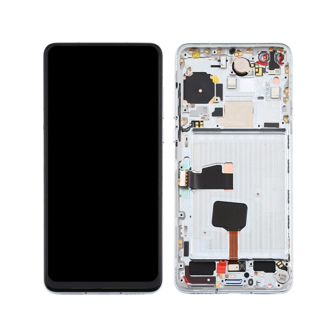 Original Pantalla Huawei P40 Plateada con marco Completa LCD + Táctil