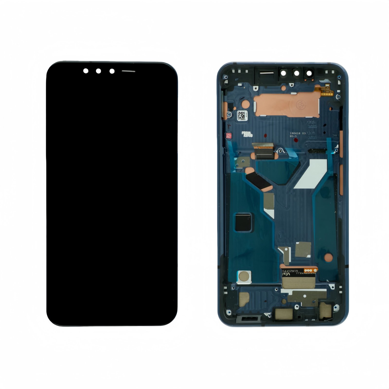 Original Pantalla LG G8S Thinq G810 Negra con marco Completa LCD + Táctil Reparada