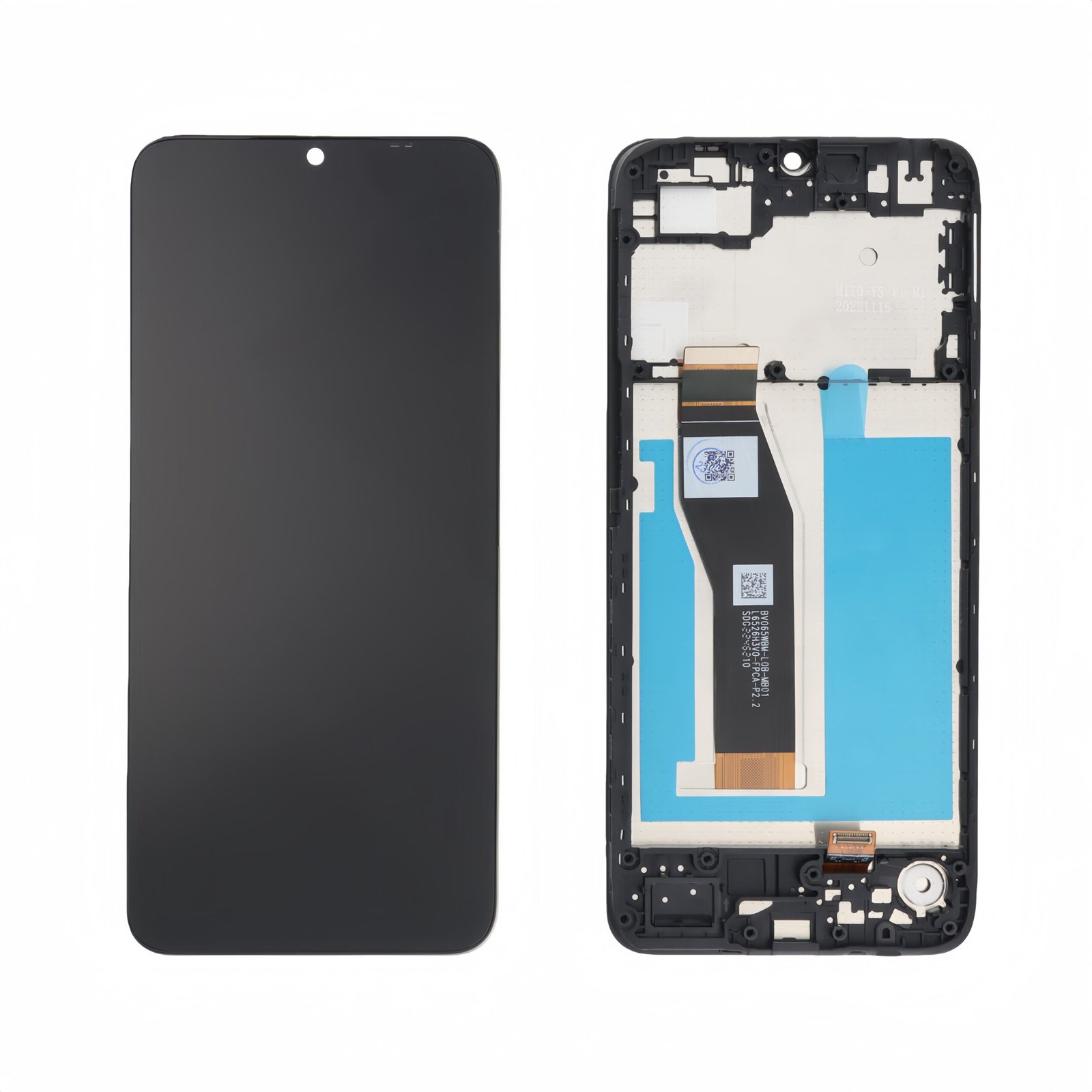 Original Pantalla Motorola Moto E13 Negra Completa con marco LCD + Táctil