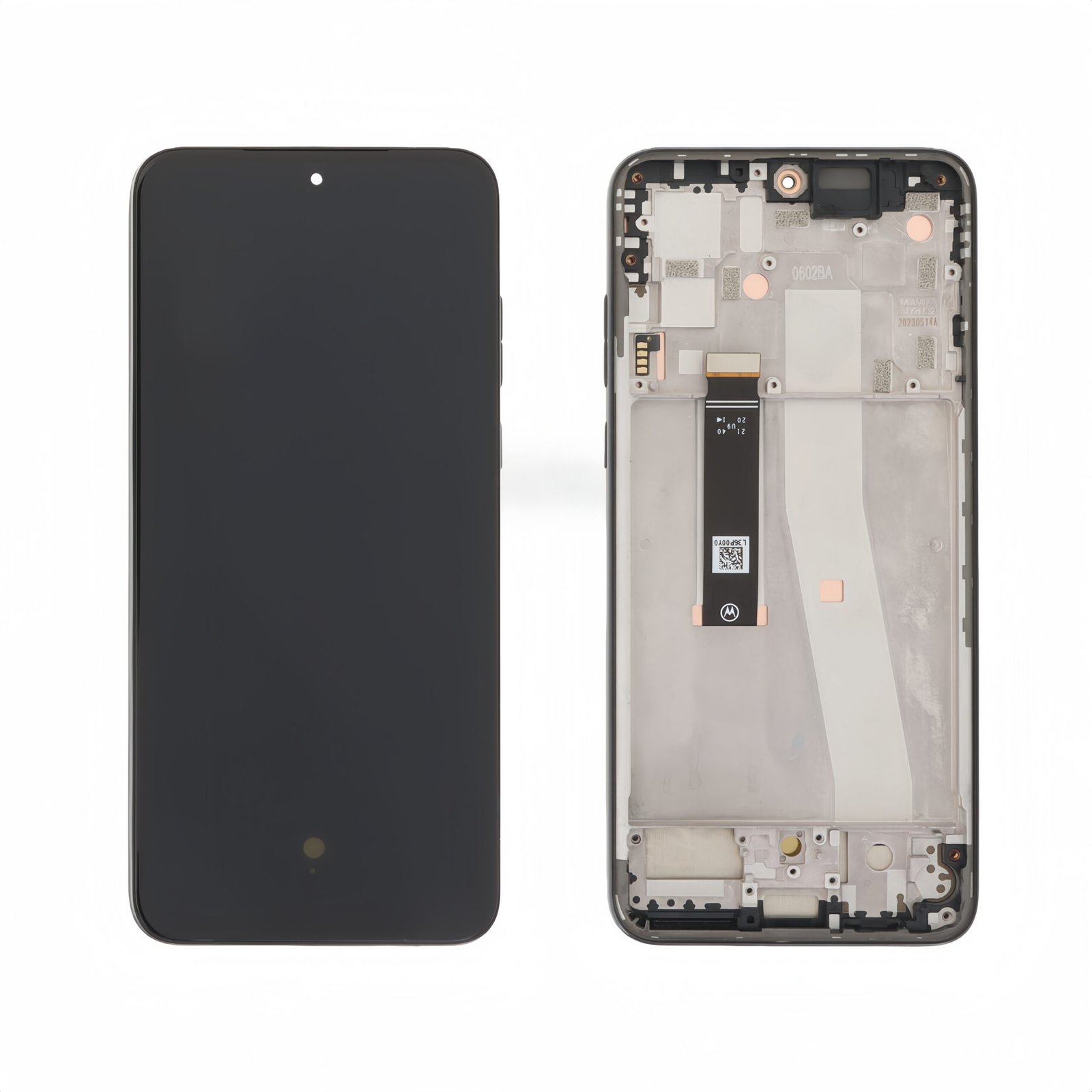 Original Pantalla Motorola Moto Edge 30 NEO Negra Completa LCD + Táctil con marco