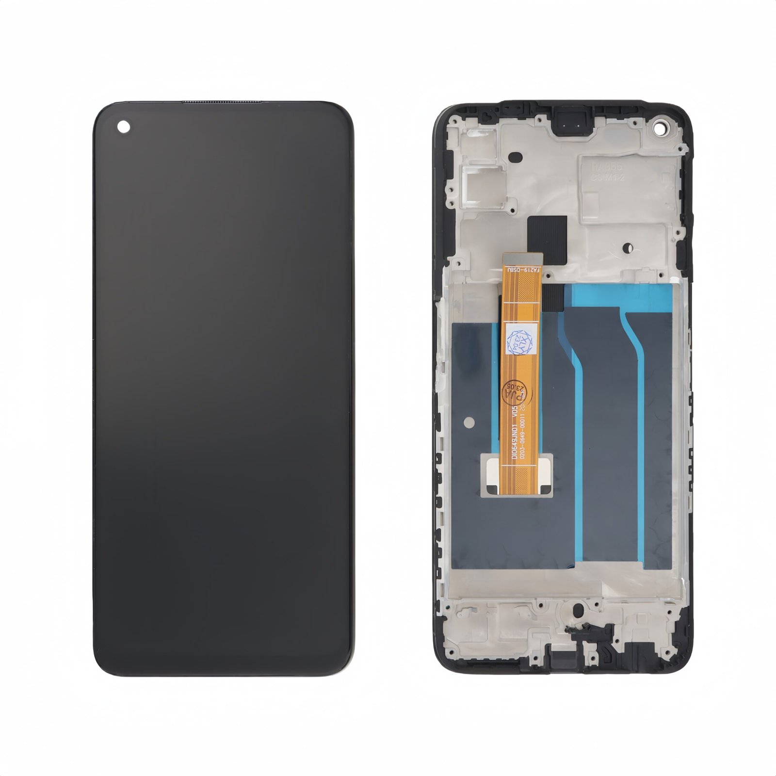 Original Pantalla OPPO Realme 7 Negra Completa LCD + Táctil con marco