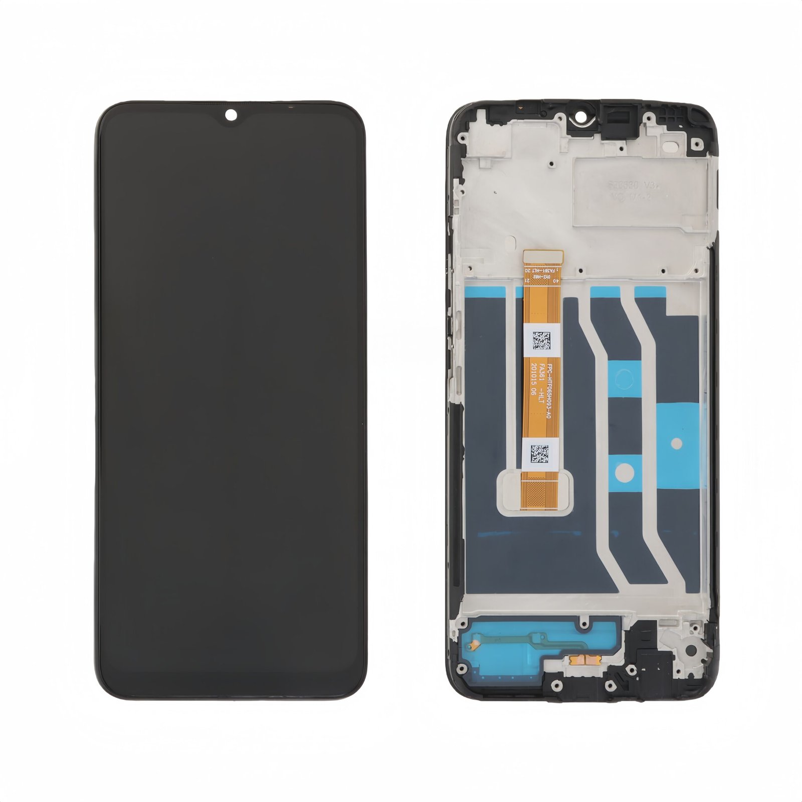 Original Pantalla OPPO Realme C11 2020 con marco Negra Completa LCD + Táctil