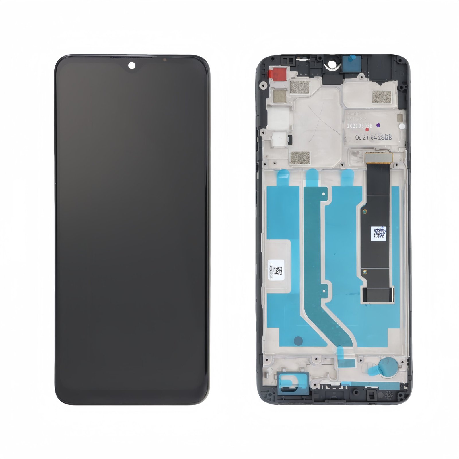 Original Pantalla TCL 20SE Negra Completa LCD + Táctil con marco
