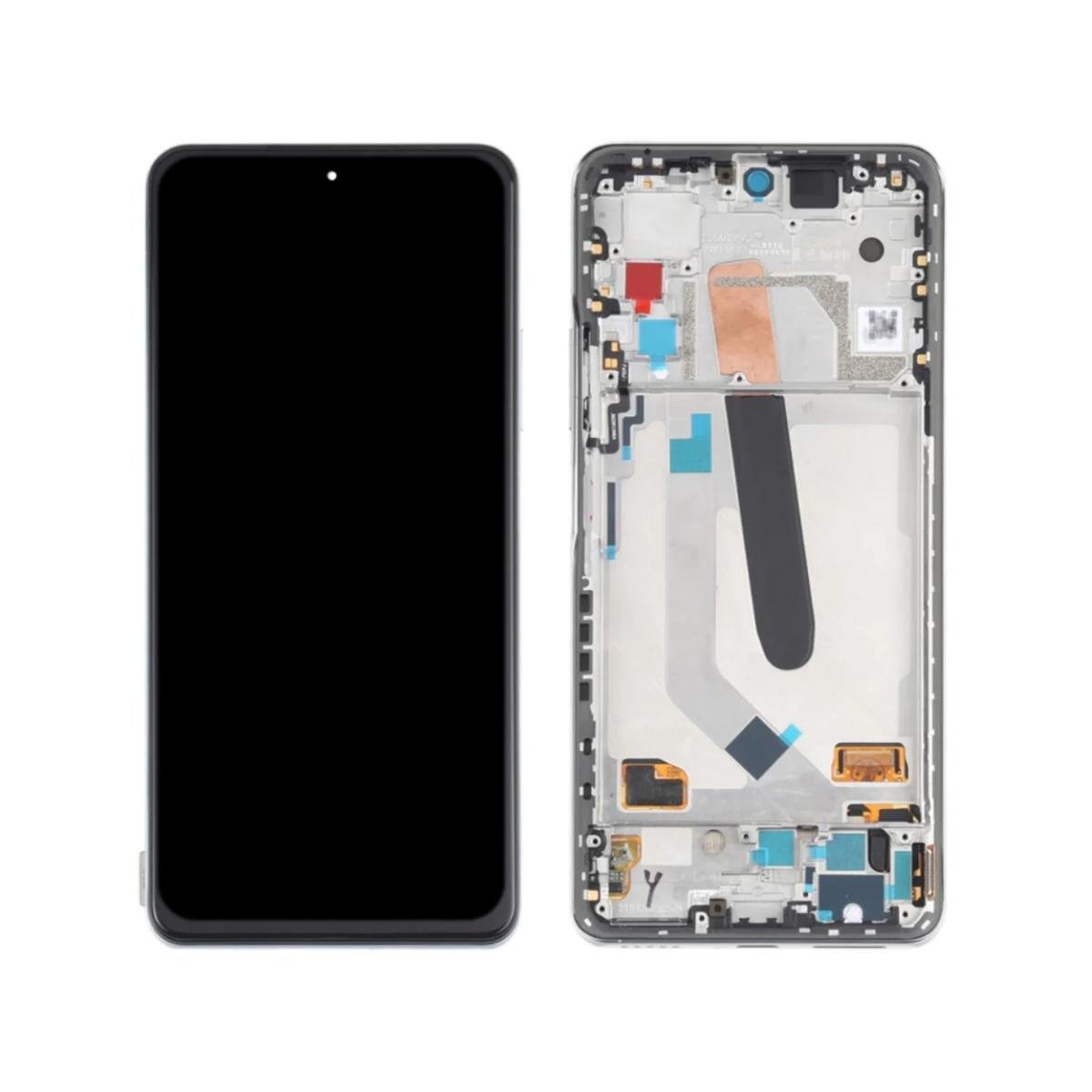 Pantalla Xiaomi Mi 11i/Xiaomi Mi 11 Pro/Mi 11 X Pro Blanco con marco Completa Táctil + LCD SERVICE PACK