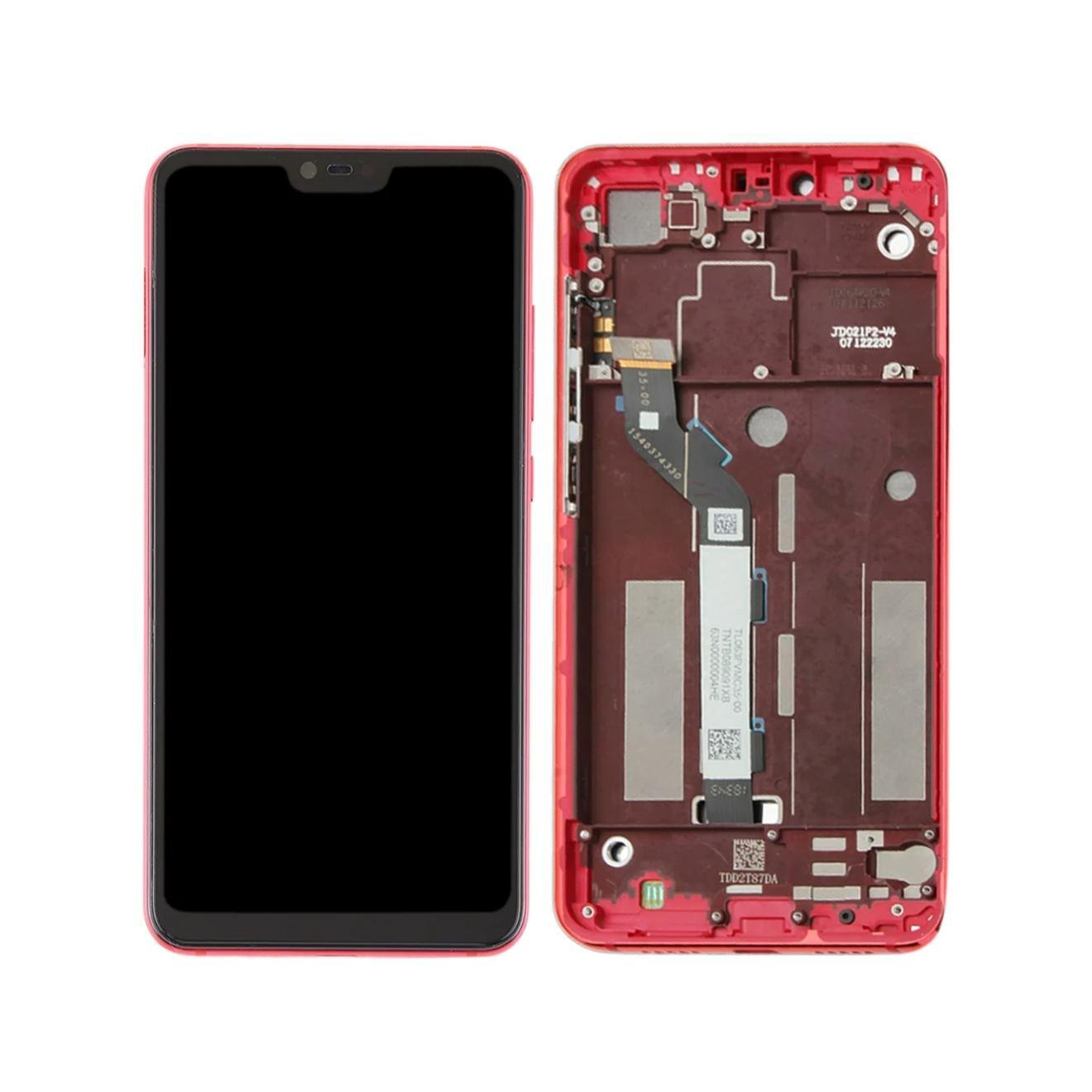 Original Pantalla Xiaomi Mi 8 Lite Rojo con marco Completa LCD + Táctil