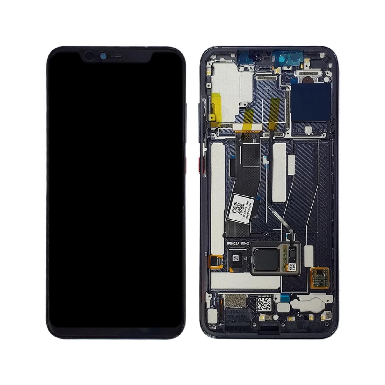 Original Pantalla Xiaomi Mi 8 Pro con marco Negra Completa LCD + Táctil SERVICE PACK