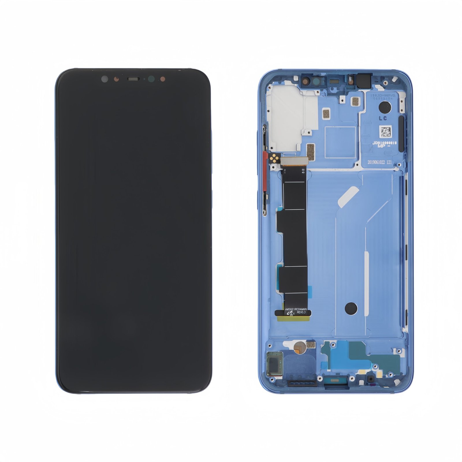Original Pantalla Xiaomi Mi 8 con marco Azul Completa LCD + Táctil