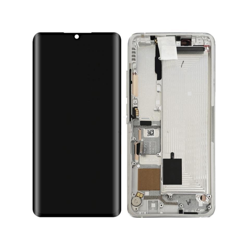Original Pantalla Xiaomi Mi Note 10/CC9 Pro/Note 10 Pro Blanco con marco Completa LCD + Táctil