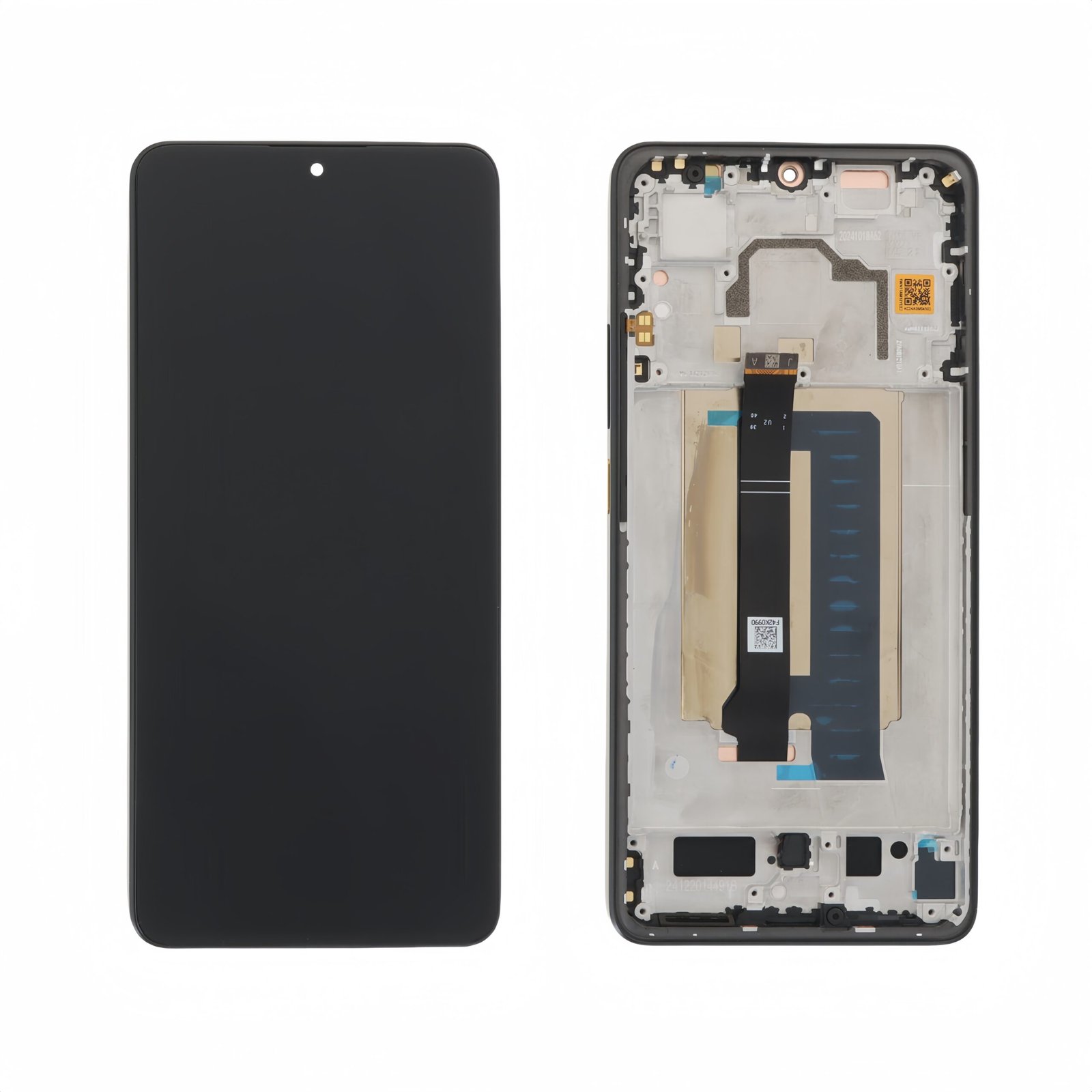 Original Pantalla Xiaomi Poco X6 Pro 5G (2024) Amarillo con marco Blanco Completa LCD + Táctil