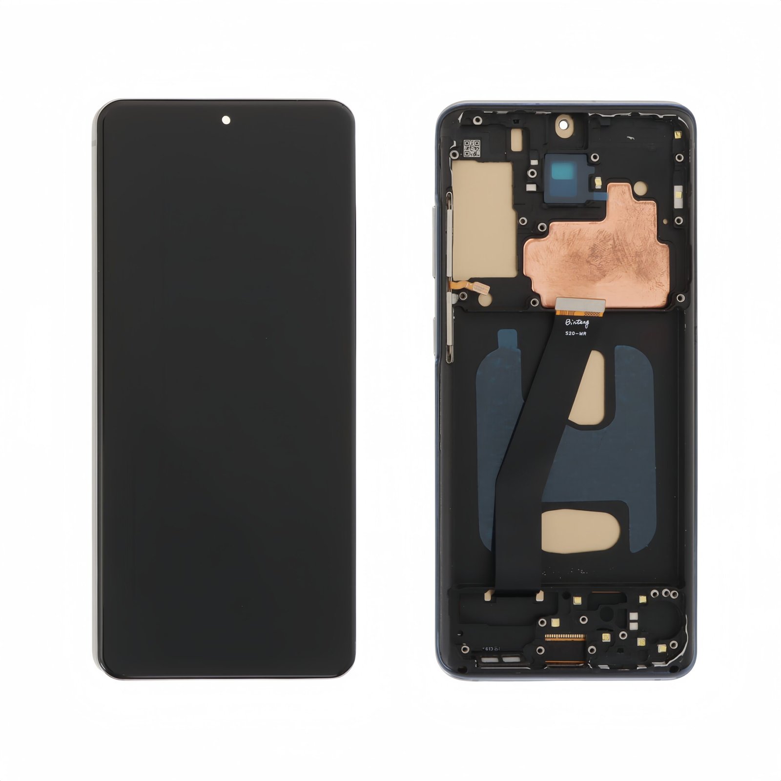 Pantalla "INCELL" Samsung Galaxy S20 4G/5G G980F/G981F Negro/Gris con marco LCD + Táctil Completo Version EU (No funciona Huella)