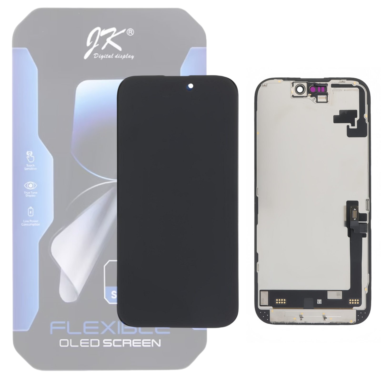 Pantalla "JK OLED HARD" iPhone 16 LCD + Táctil Completo