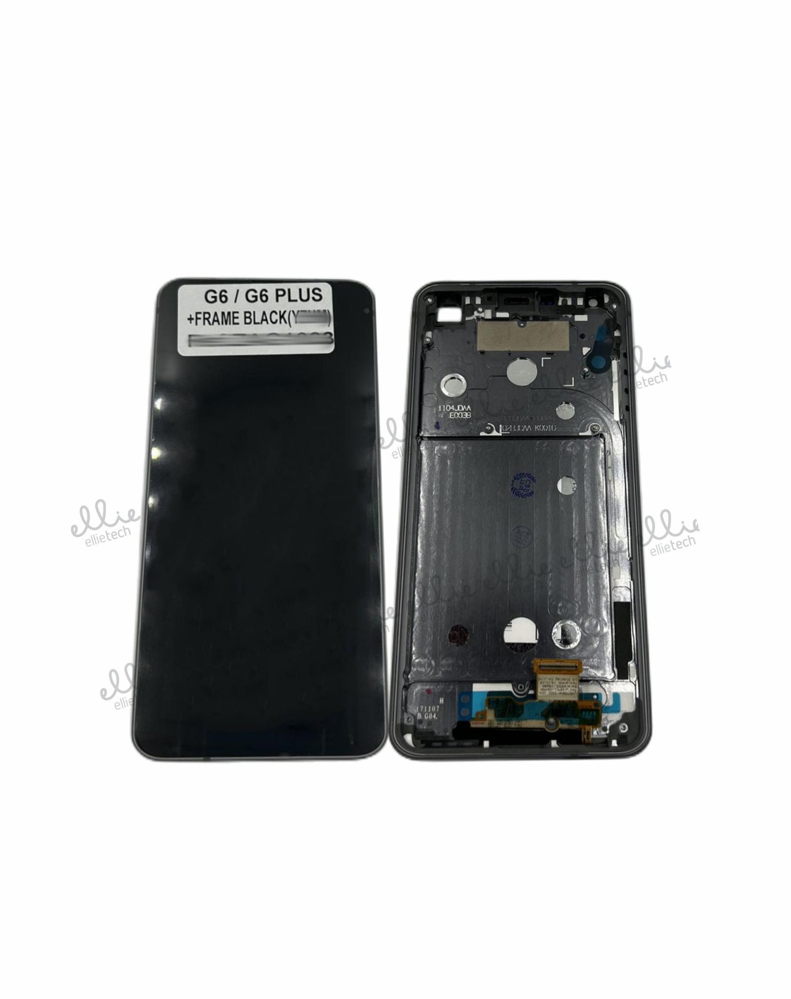 Original Pantalla LG G6/G6 Plus Completa LCD + Táctil Negro con marco Reparada