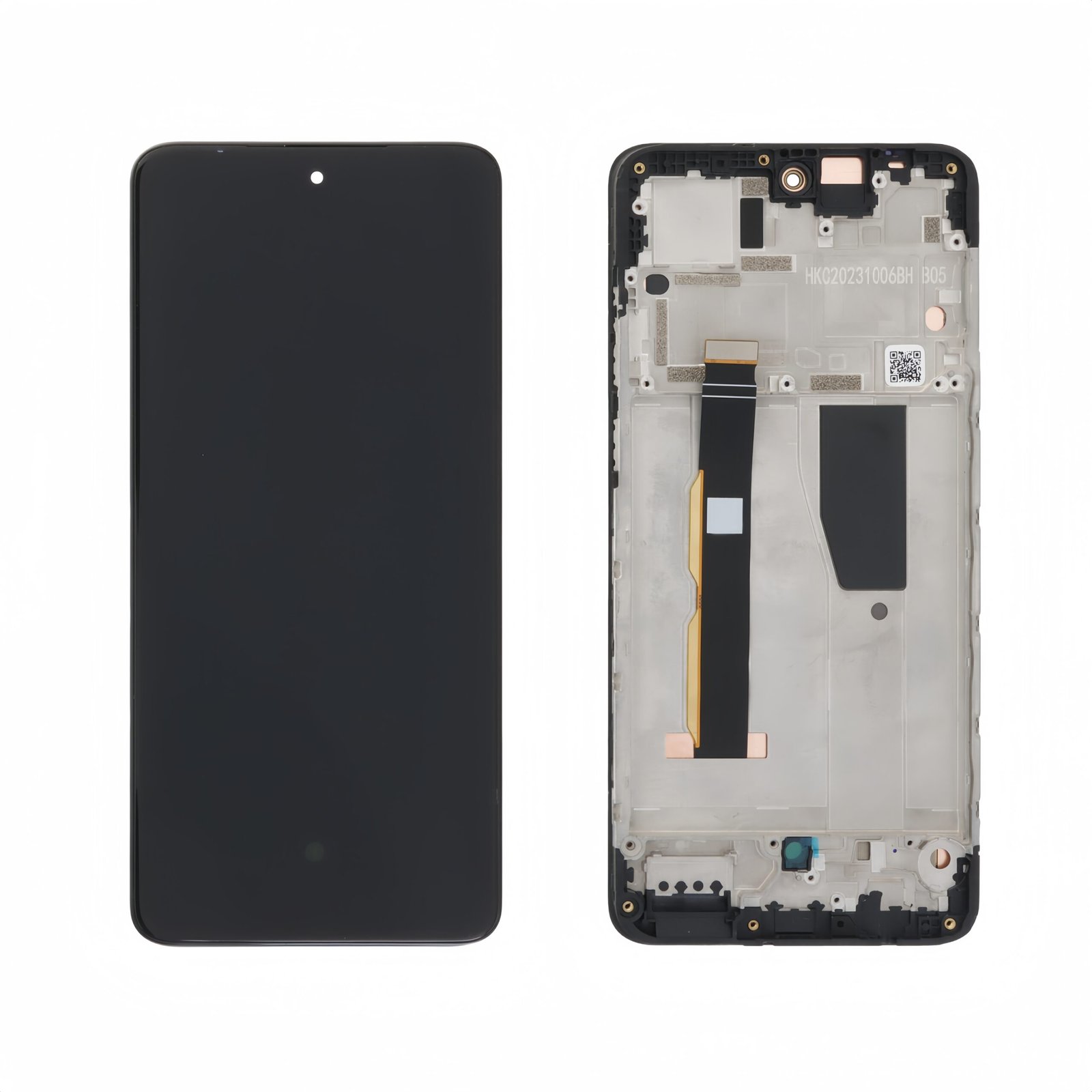 Pantalla Motorola Moto G84 5G con marco Negra Completa LCD + Táctil SERVICE PACK