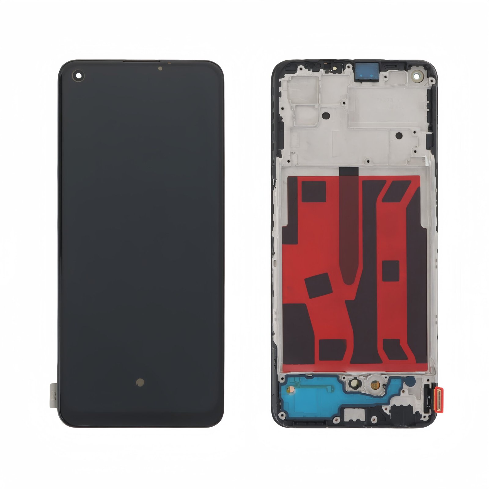 Pantalla OPPO A94 5G/A95 5G/Reno5 Z/F19 Pro Plus 5G 2021 Negra Completa LCD + Táctil con marco SERVICE PACK