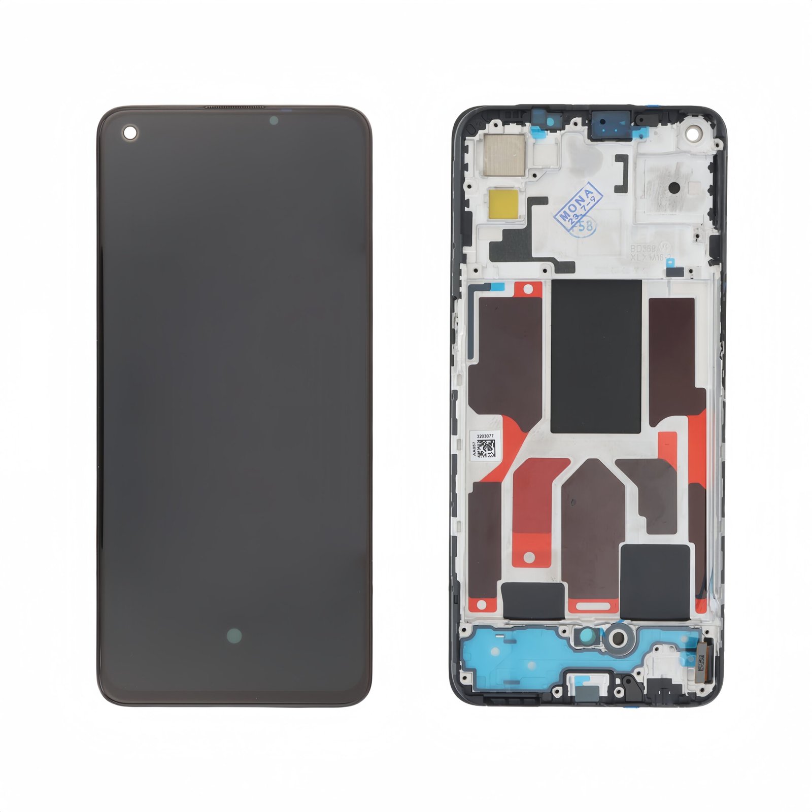 Pantalla OnePlus Nord CE 5G (EB2101) Negro con marco LCD + Táctil Completo SERVICE PACK