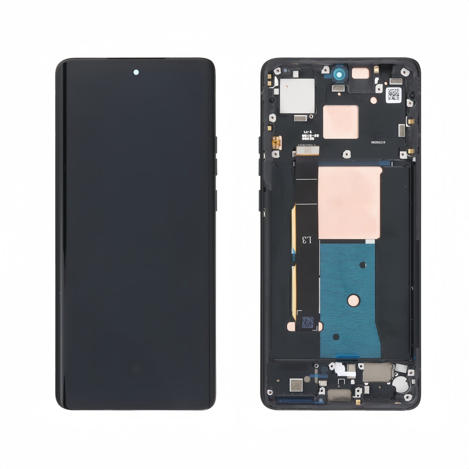 Pantalla Ori Motorola Moto Edge 40 5G con marco Negro SERVICE PACK