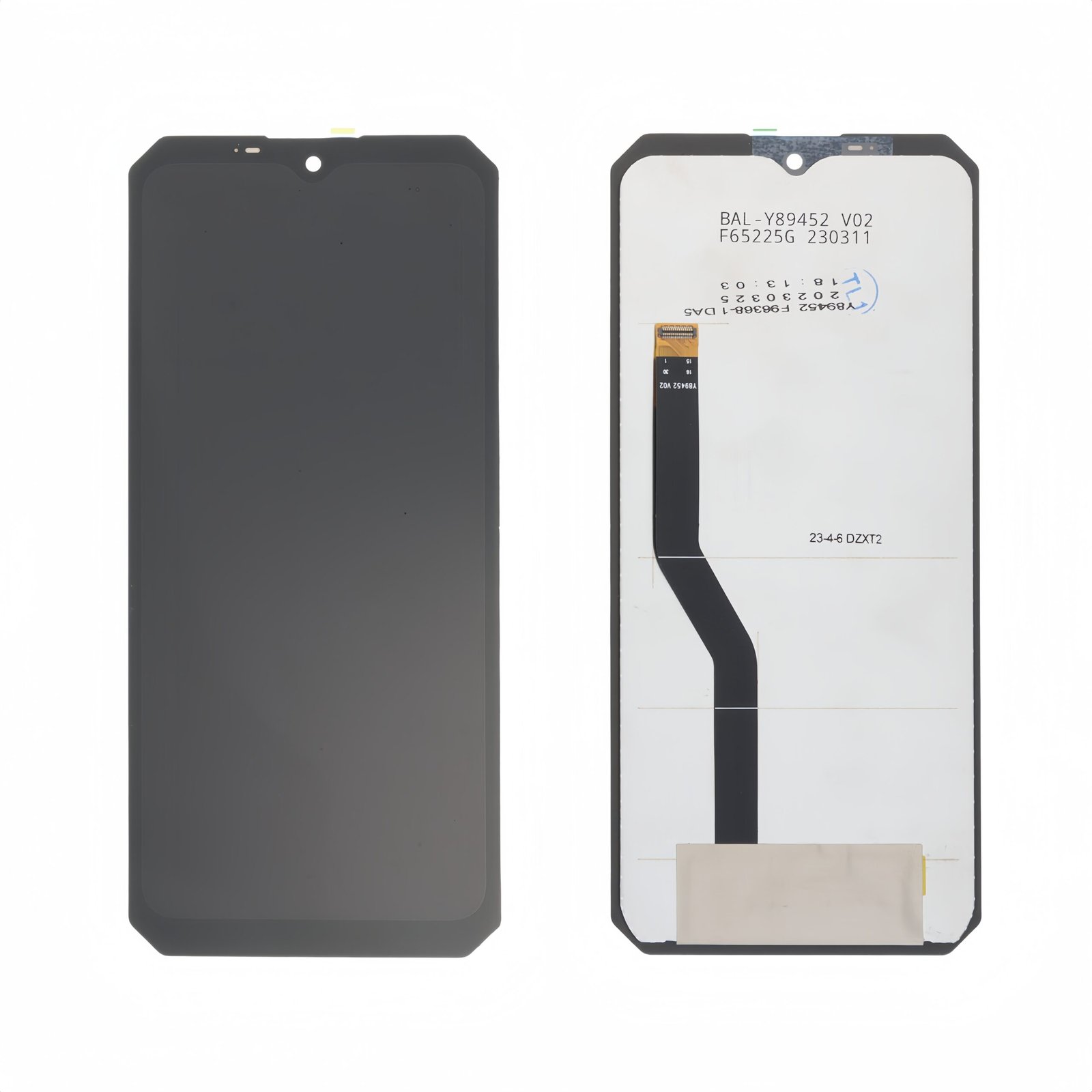 Pantalla "Android 13 Flex V02 Y89452" Oukitel WP23, WP23 Pro, WP28, WP28E, WP36, WP38 Negro sin marco LCD + Táctil Completo EXCELLENT