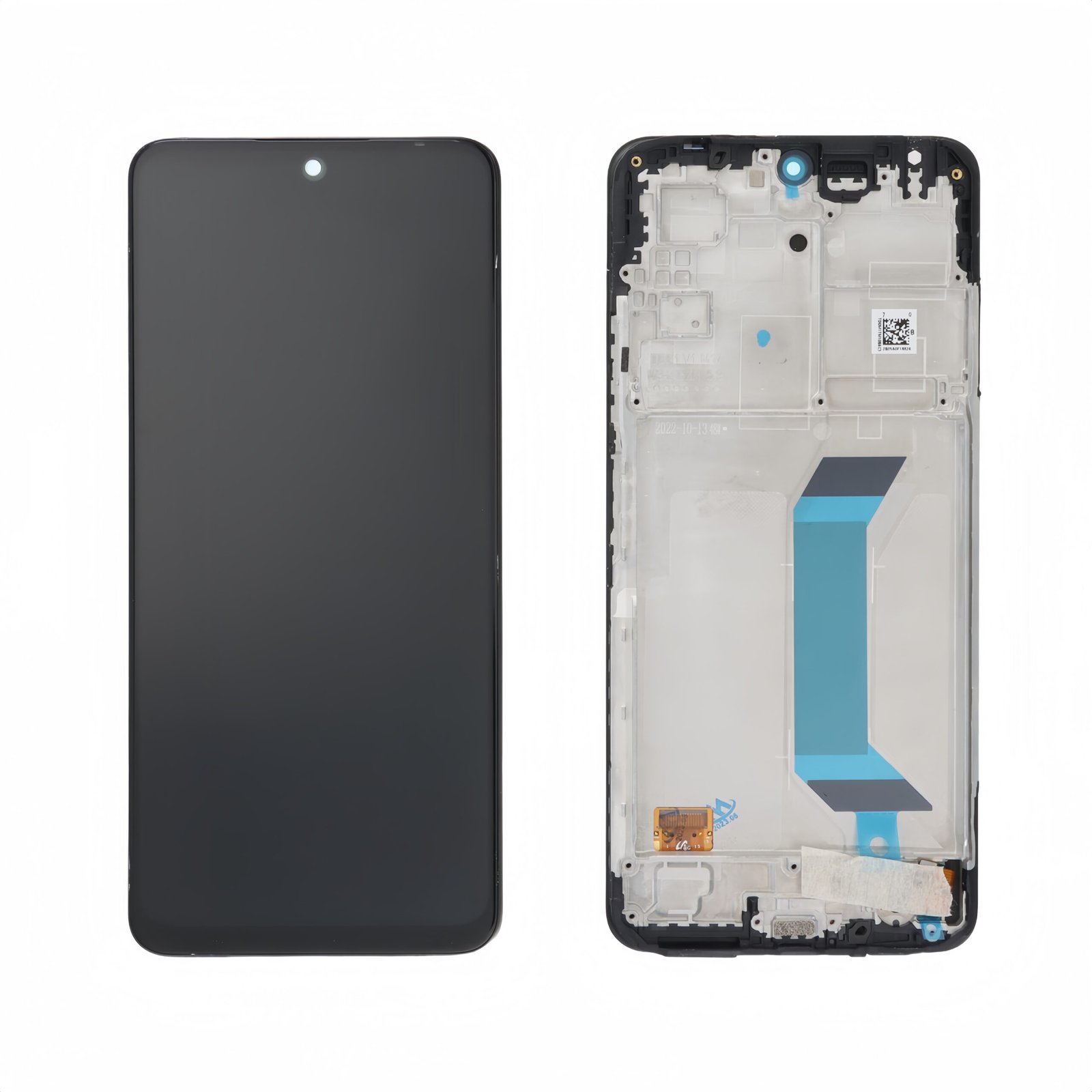 Pantalla Xiaomi Redmi Note 12 5G con marco Negro LCD + Táctil Negra Completa SERVICE PACK