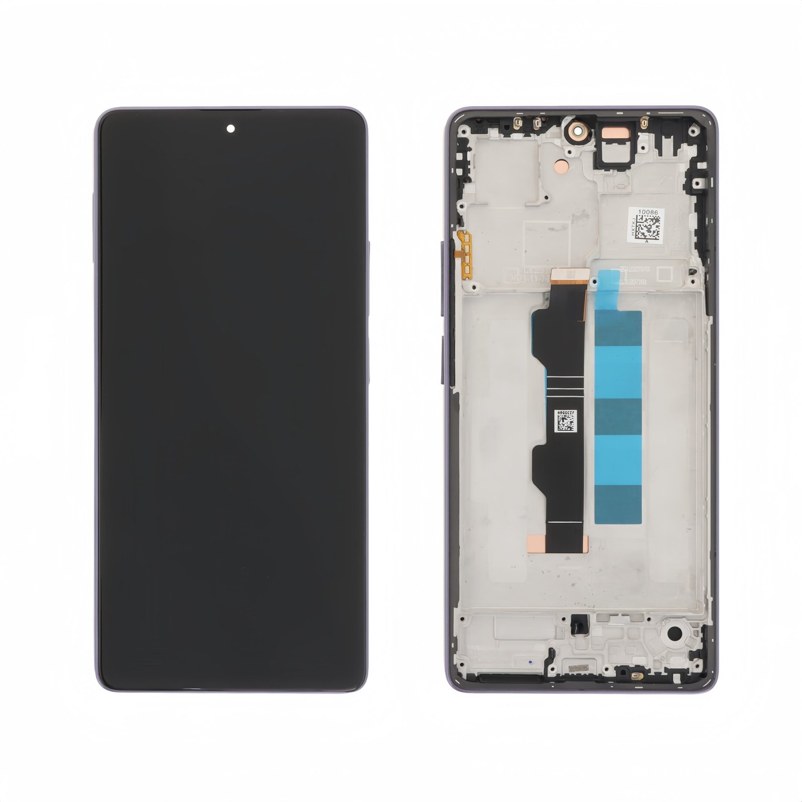 Pantalla Xiaomi Redmi Note 13 Pro 4G/Xiaomi Poco M6 Pro 4G Lila con marco SERVICE PACK