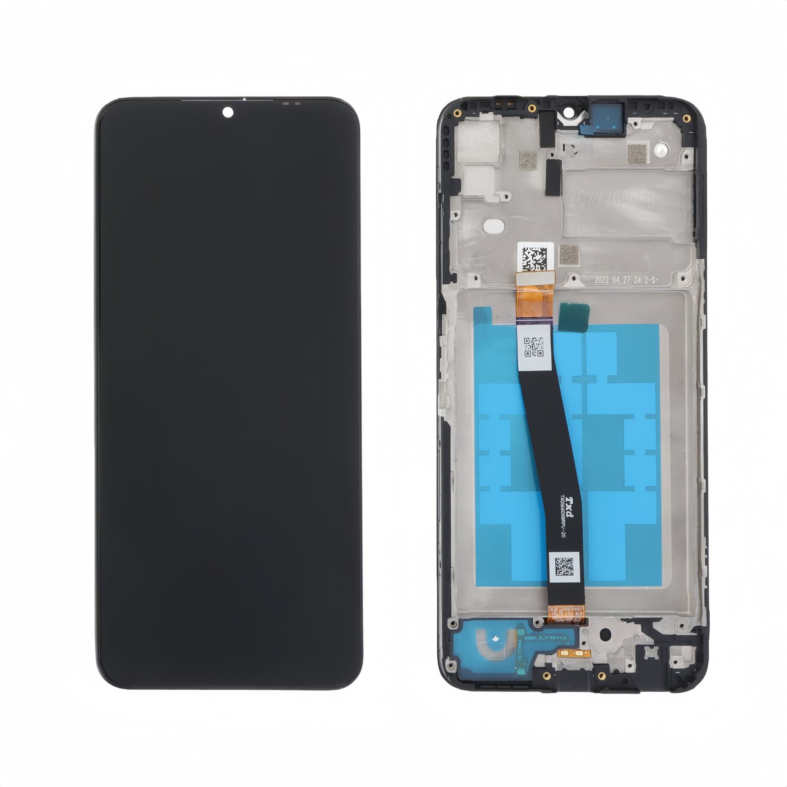 Pantalla Samsung Galaxy A22 5G 2021 A226 Negro con marco Original Completa SERVICE PACK