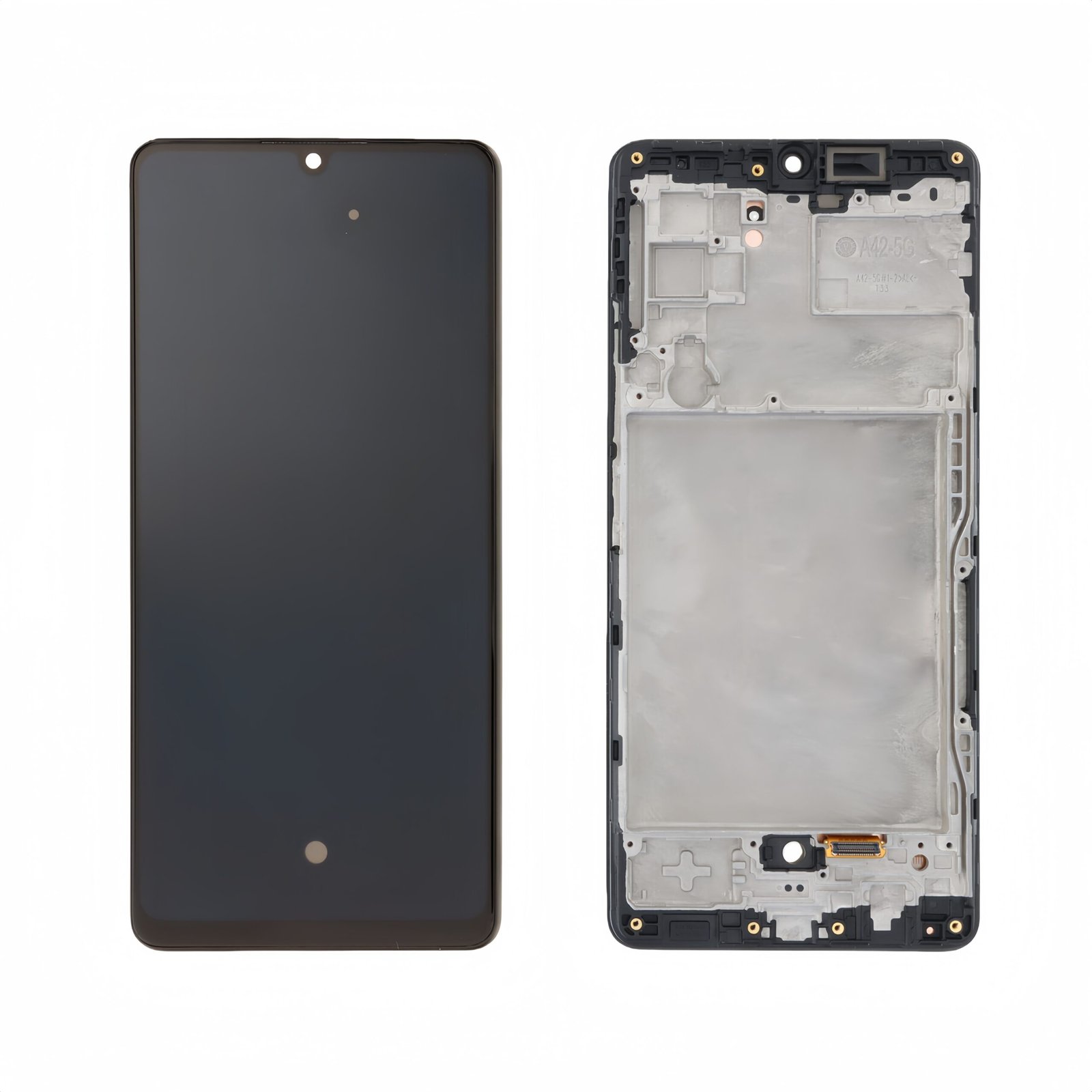 Pantalla Samsung Galaxy A42 5G A426/M42 5G M426 Negro con marco con Bateria Original Completa SERVICE PACK（Marco Prenmontado）