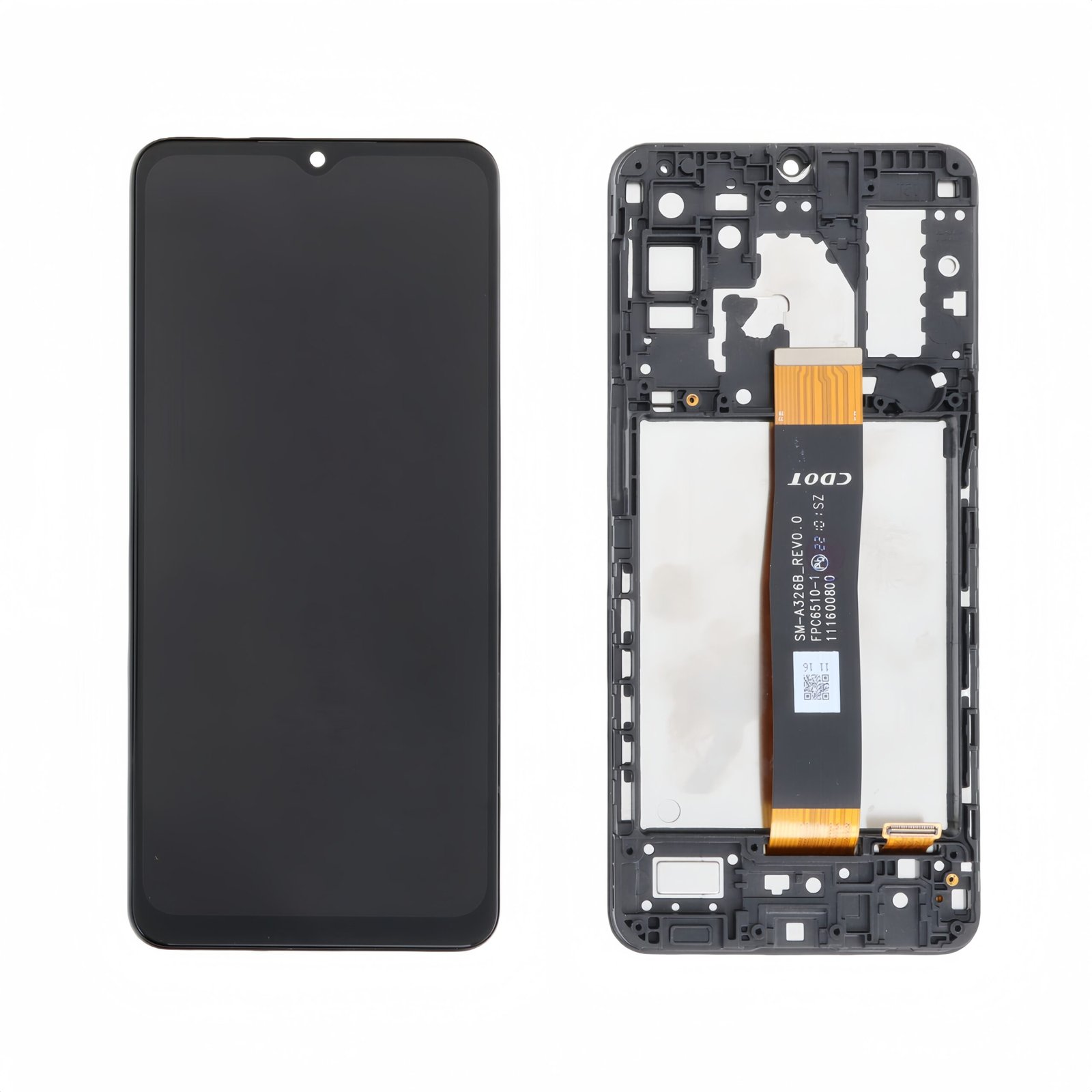 Pantalla Samsung Galaxy A32 5G A326B Negra LCD + Táctil con marco