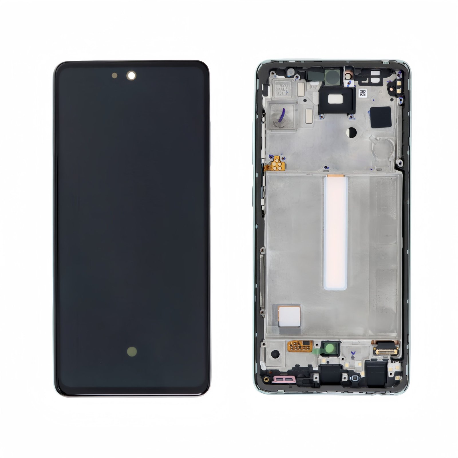 Pantalla Samsung Galaxy A52S A528 Verde con marco Original Completa SERVICE PACK（Marco Prenmontado）