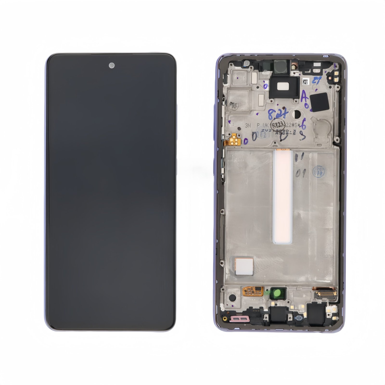 Pantalla Samsung Galaxy A52S A528 Violet con marco Original Completa SERVICE PACK（Marco Prenmontado）