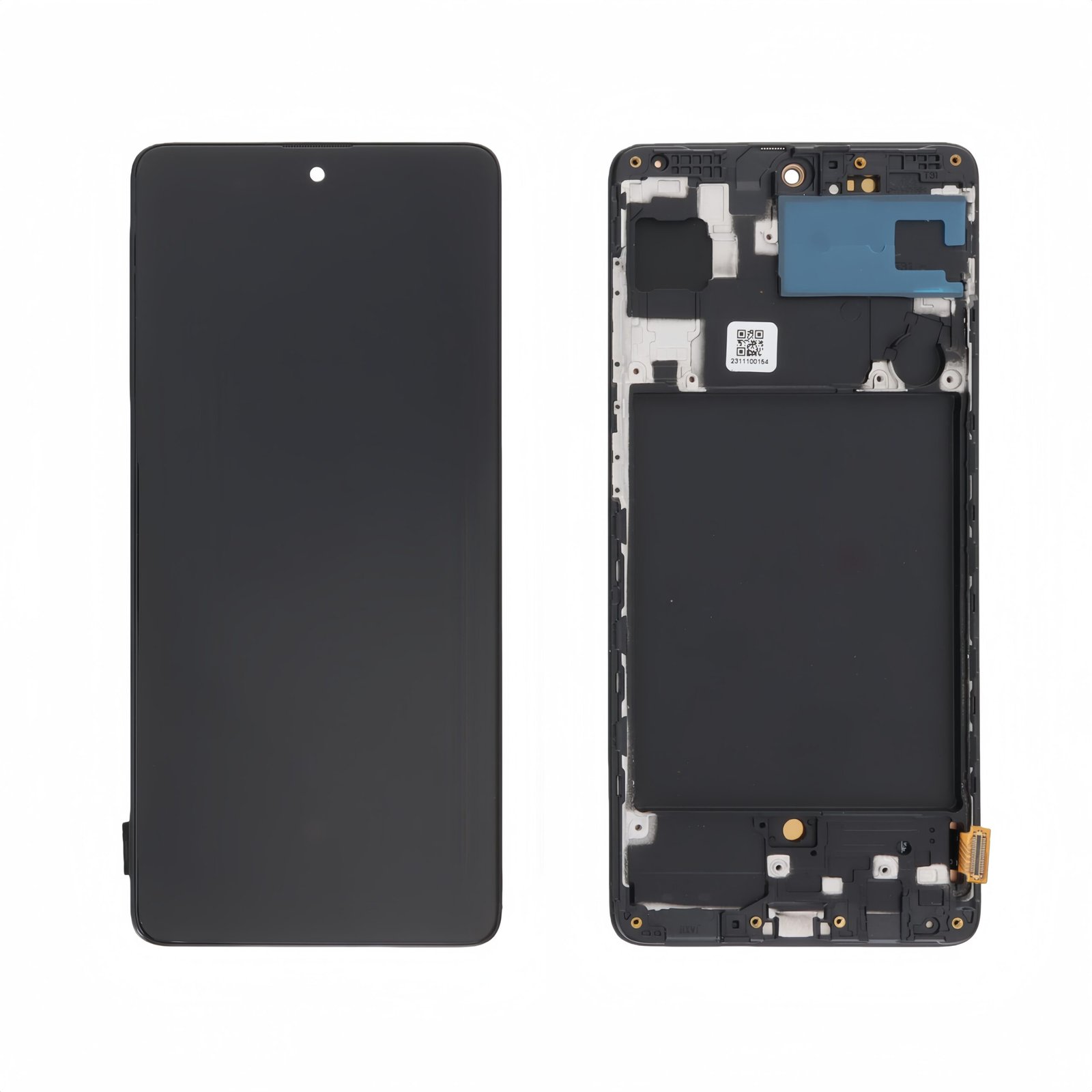 Pantalla Samsung Galaxy A71 A715 OLED Negra con marco Completo