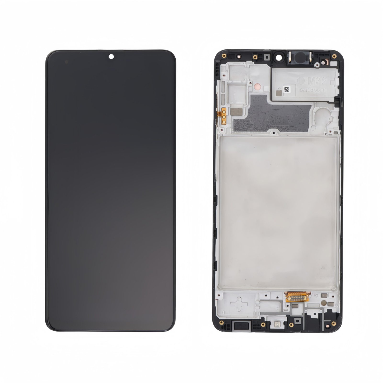 Pantalla Samsung Galaxy M32 2021 (M325) Negra con marco Completa SERVICE PACK