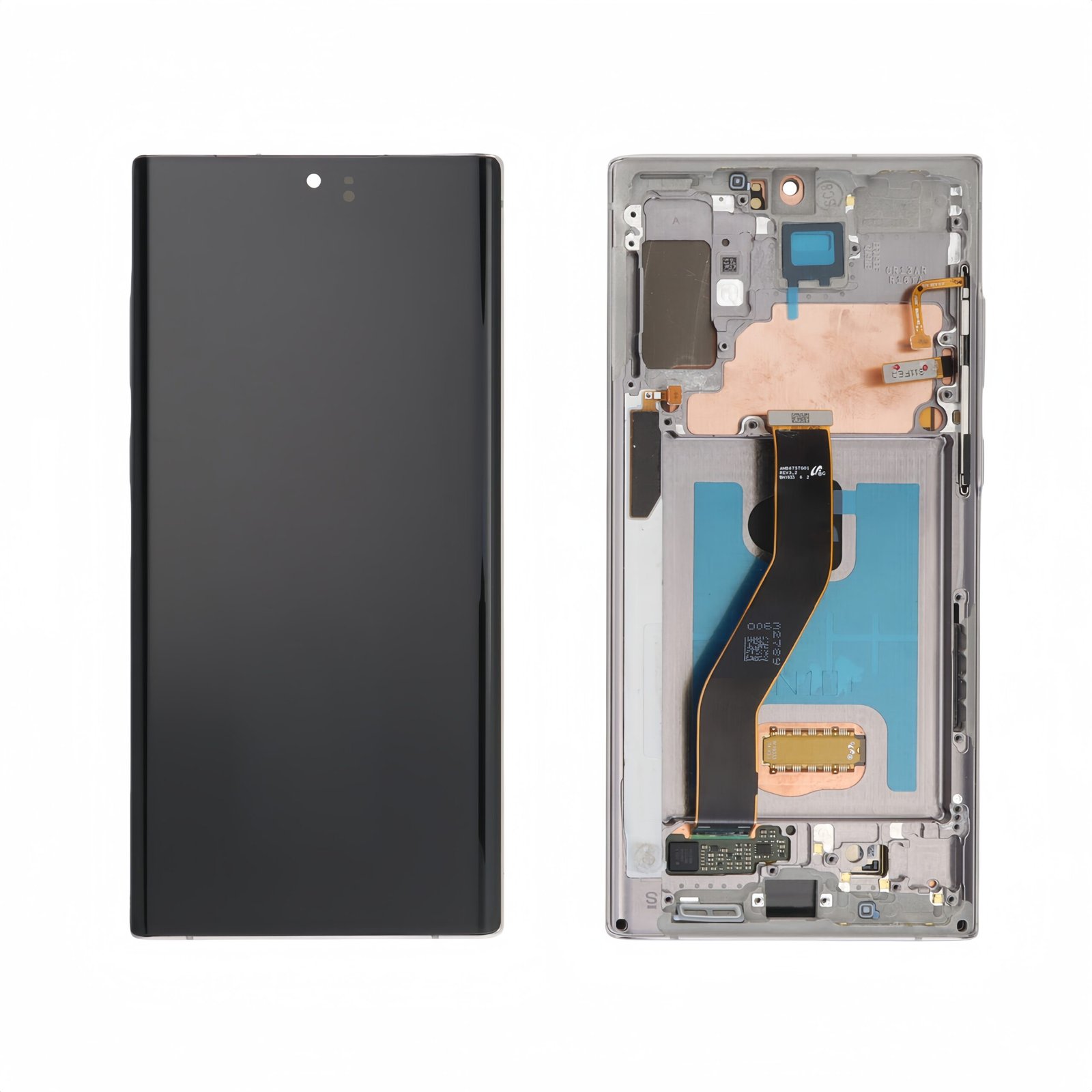 Pantalla Samsung Galaxy Note 10 Plus N975 Plateada con marco Original Completa SERVICE PACK