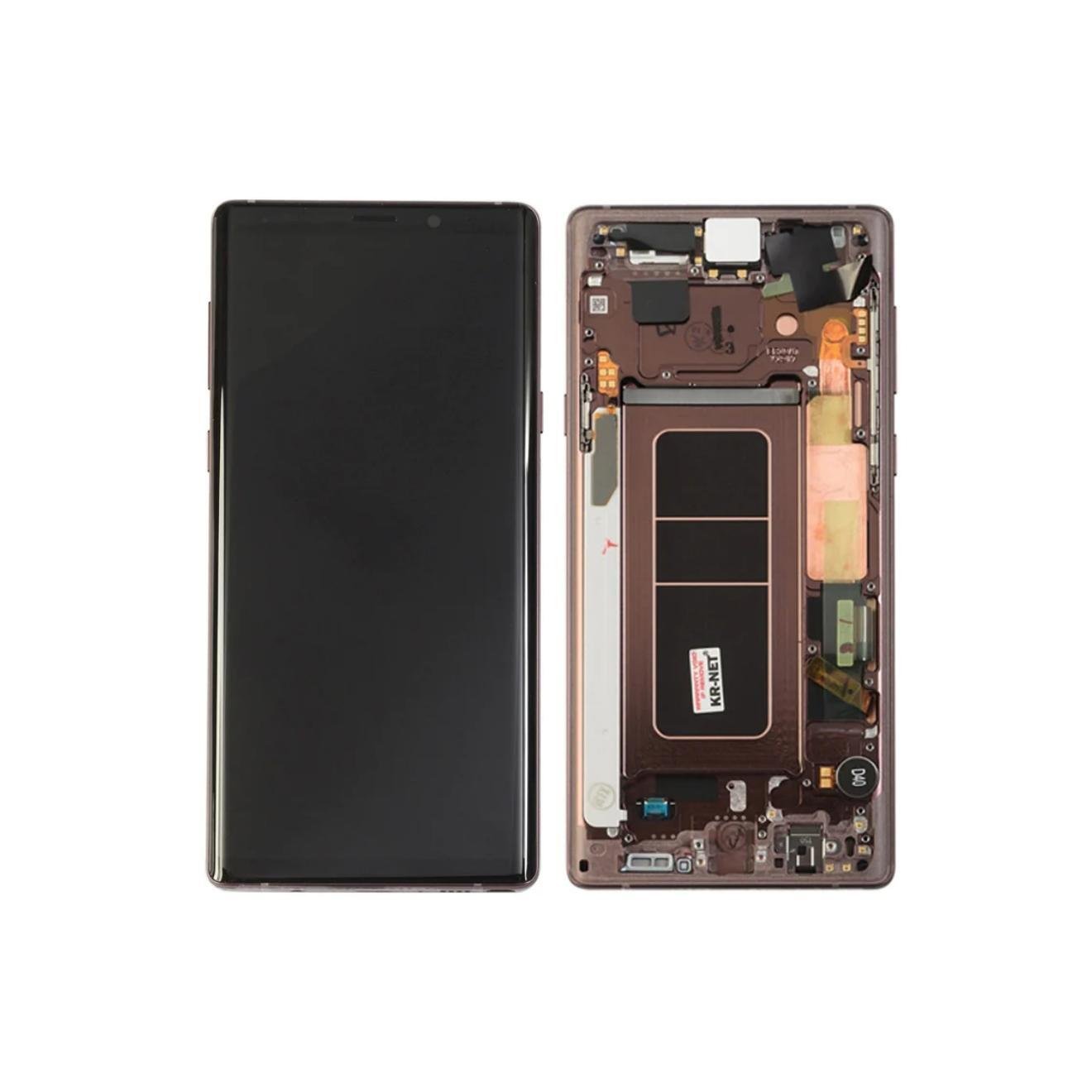 Pantalla Samsung Galaxy Note 9 N960 Dorado con marco Original Completa SERVICE PACK
