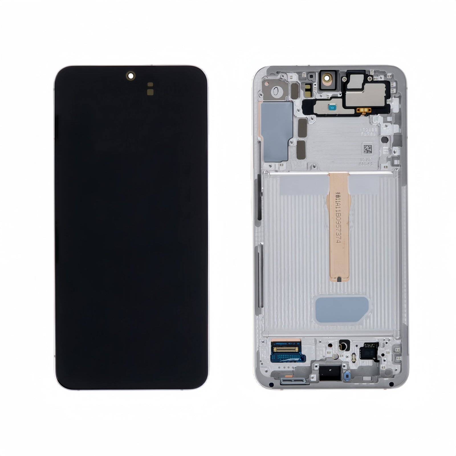 Pantalla Samsung Galaxy S22 Plus S906 Blanco con marco Original Completa SERVICE PACK
