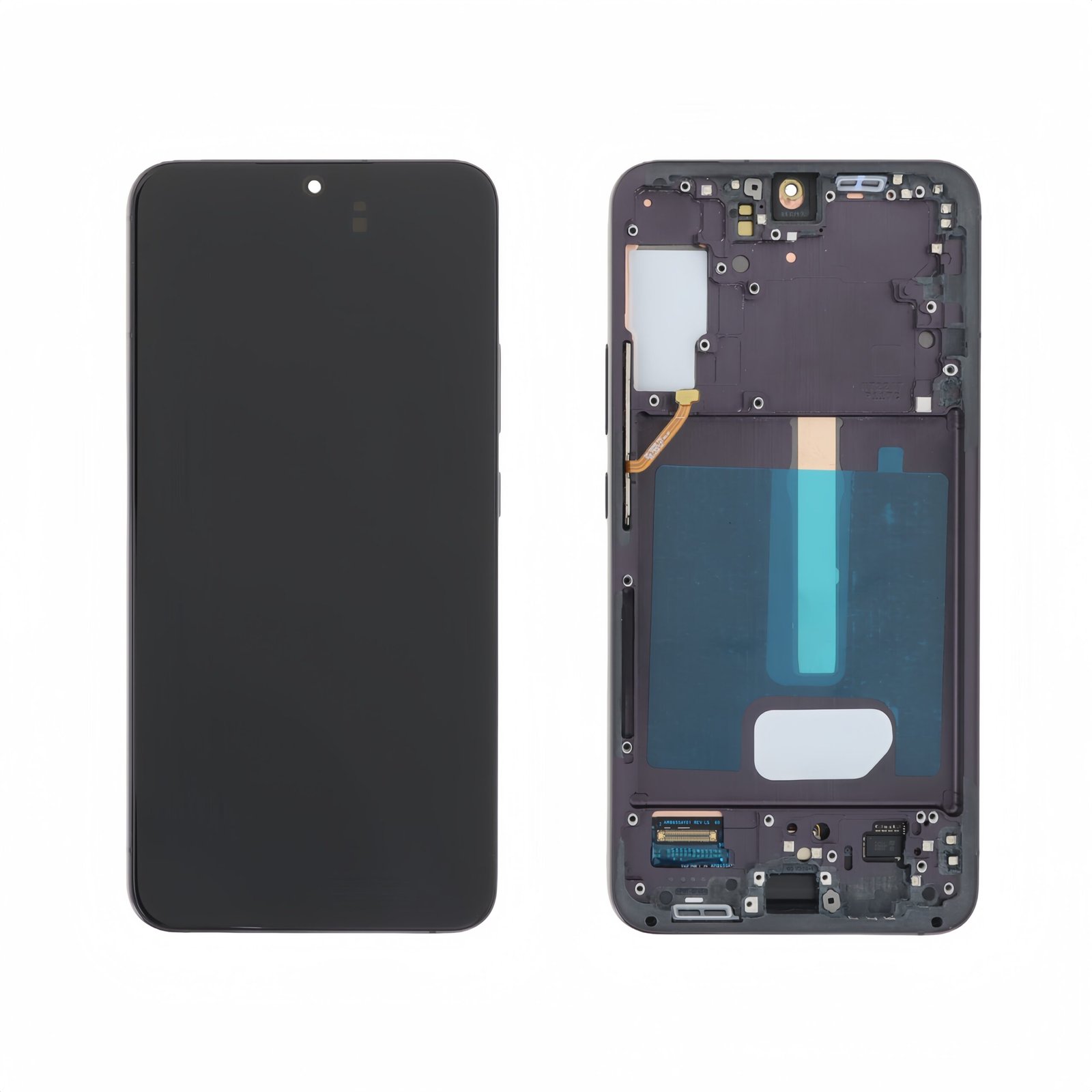 "Assembled Frame" Pantalla Samsung Galaxy S22 Plus S906 Negra con marco Completa SERVICE PACK