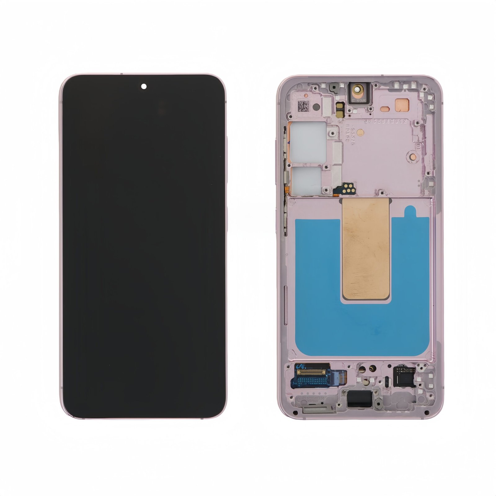 Pantalla Samsung Galaxy S23 S911 Lavanda con marco Original Completa SERVICE PACK
