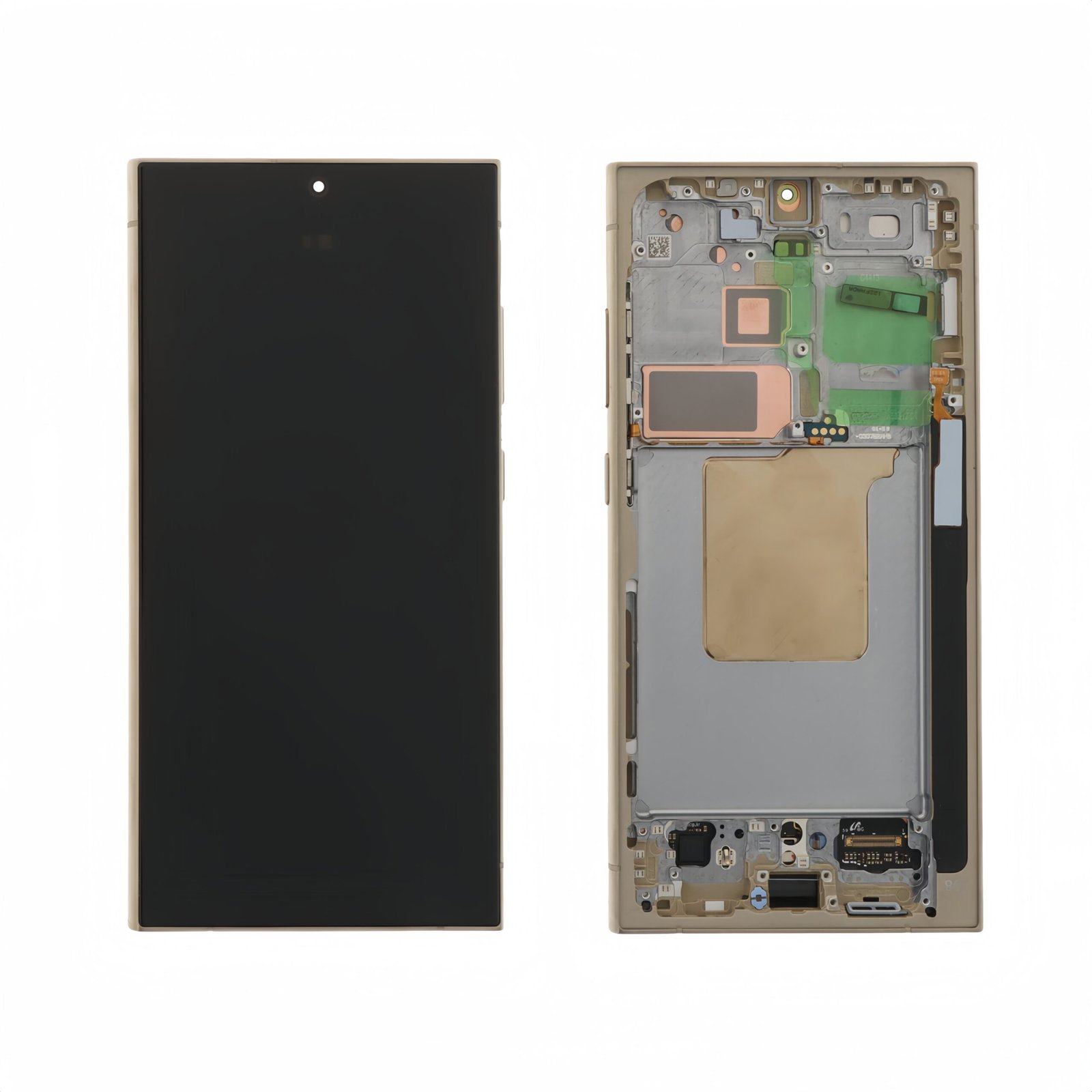 Pantalla Samsung Galaxy S24 Ultra (SM-S928B) con marco Amarillo LCD + Táctil Completo SERVICE PACK