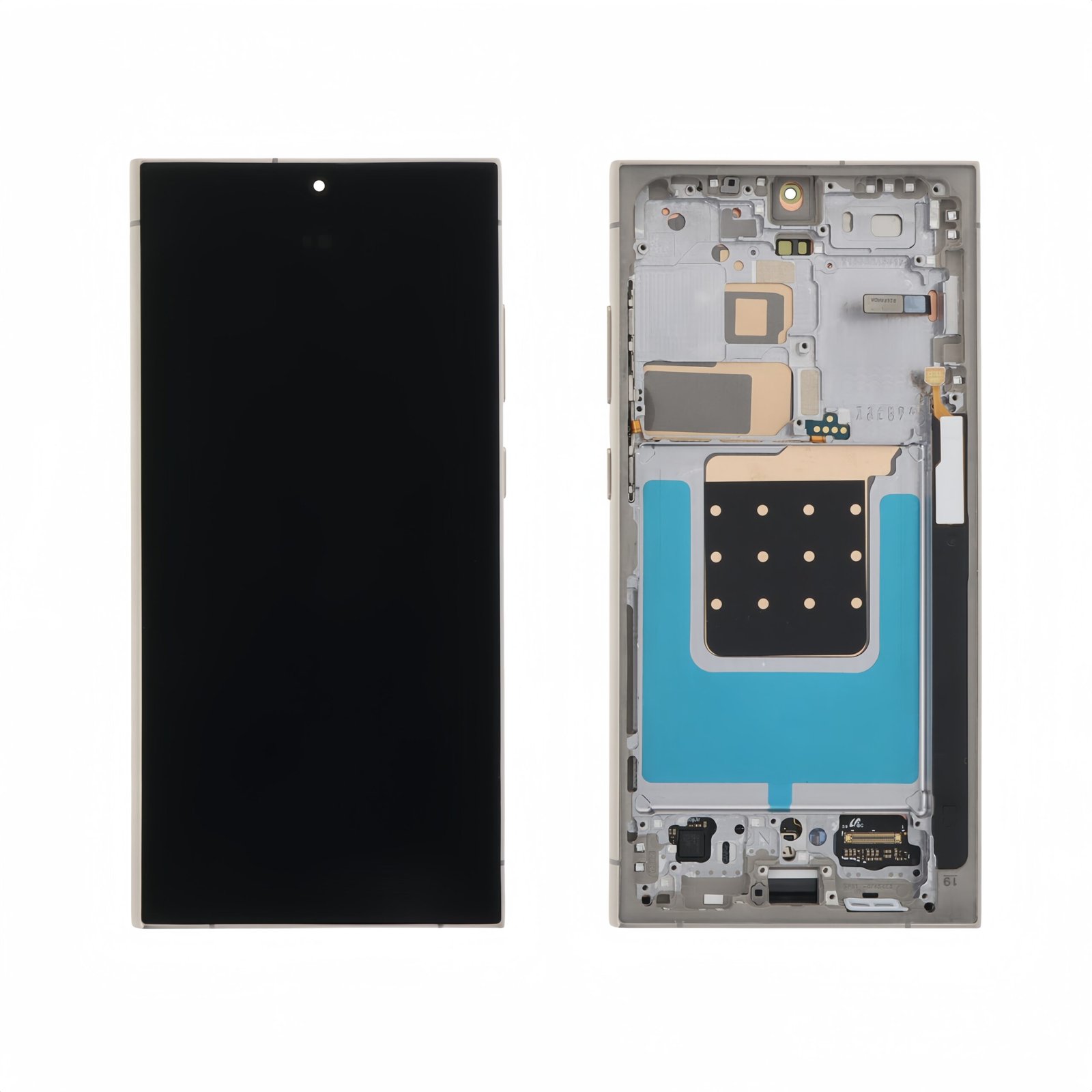 Pantalla Samsung Galaxy S24 Ultra (SM-S928B) con marco Gris LCD + Táctil Completo SERVICE PACK